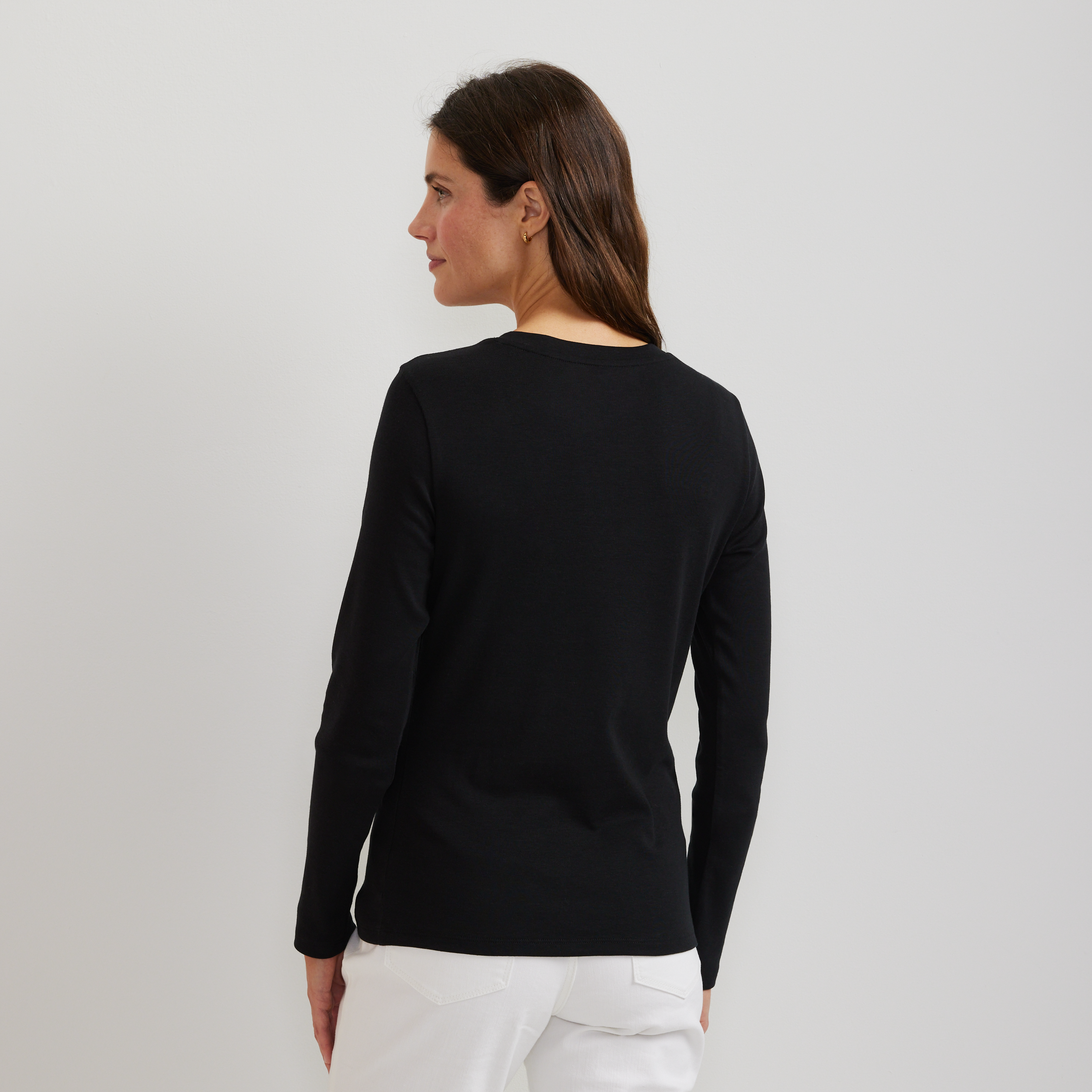 Women's Everyday Long-Sleeve V-Neck T-Shirt - Image 14