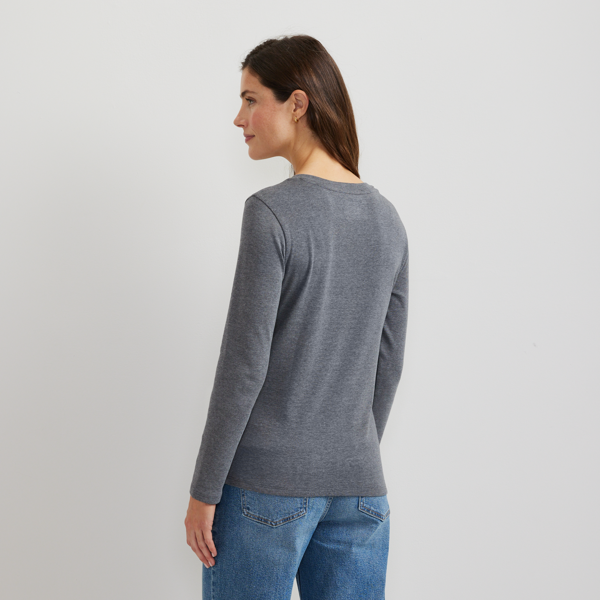 Women's Everyday Long-Sleeve V-Neck T-Shirt - Image 22