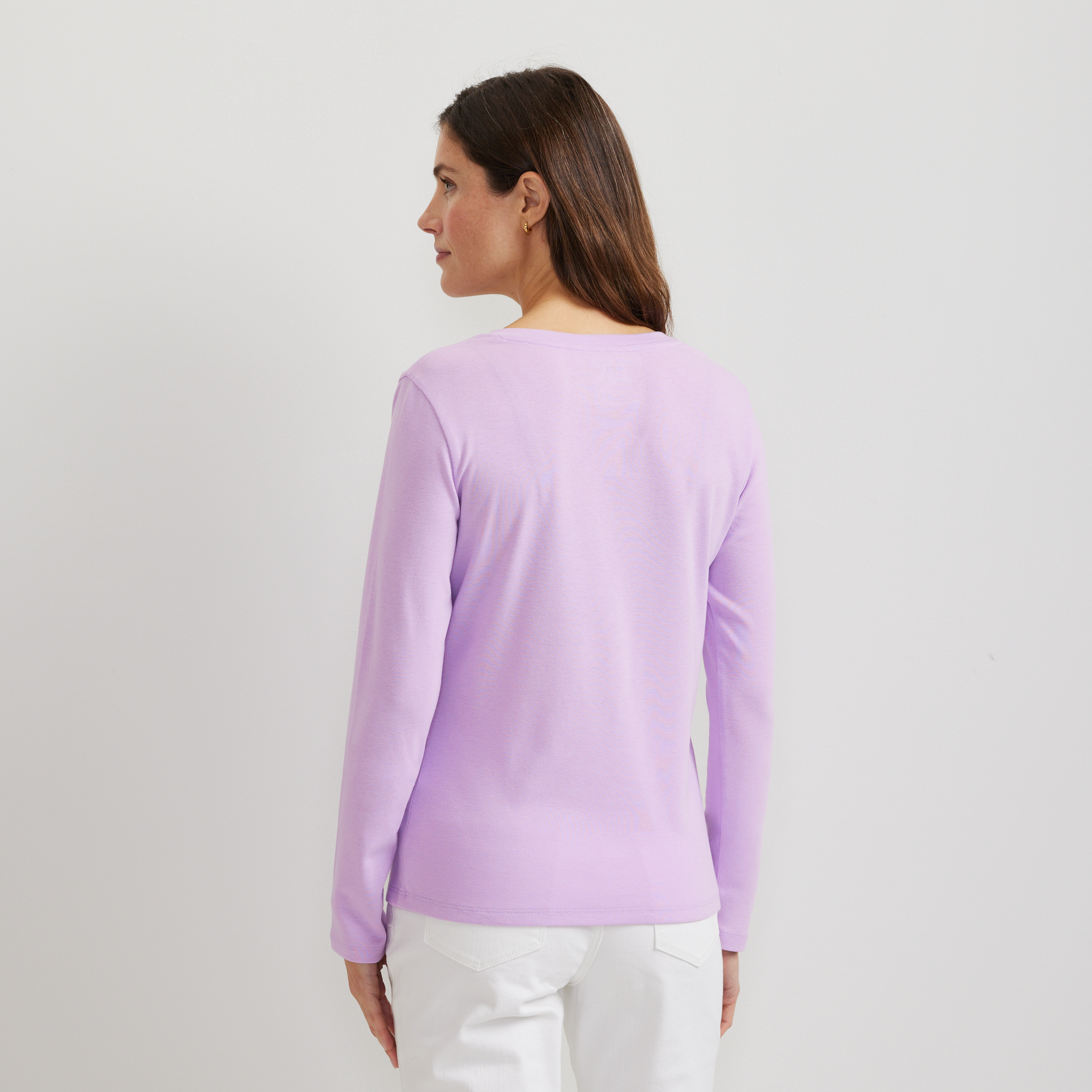 Women's Everyday Long-Sleeve V-Neck T-Shirt - Image 24