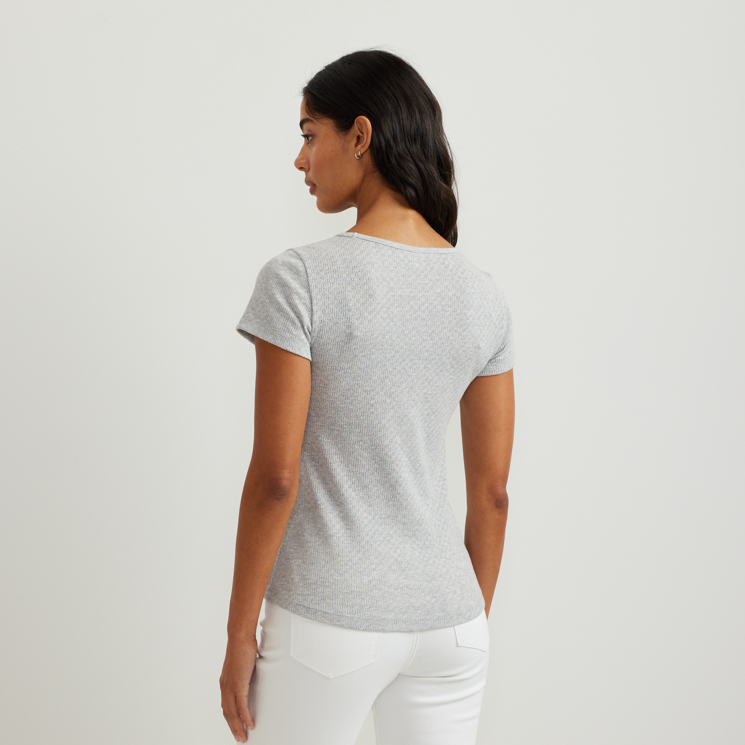 Women's Pointelle Dobby Shirt - Image 8