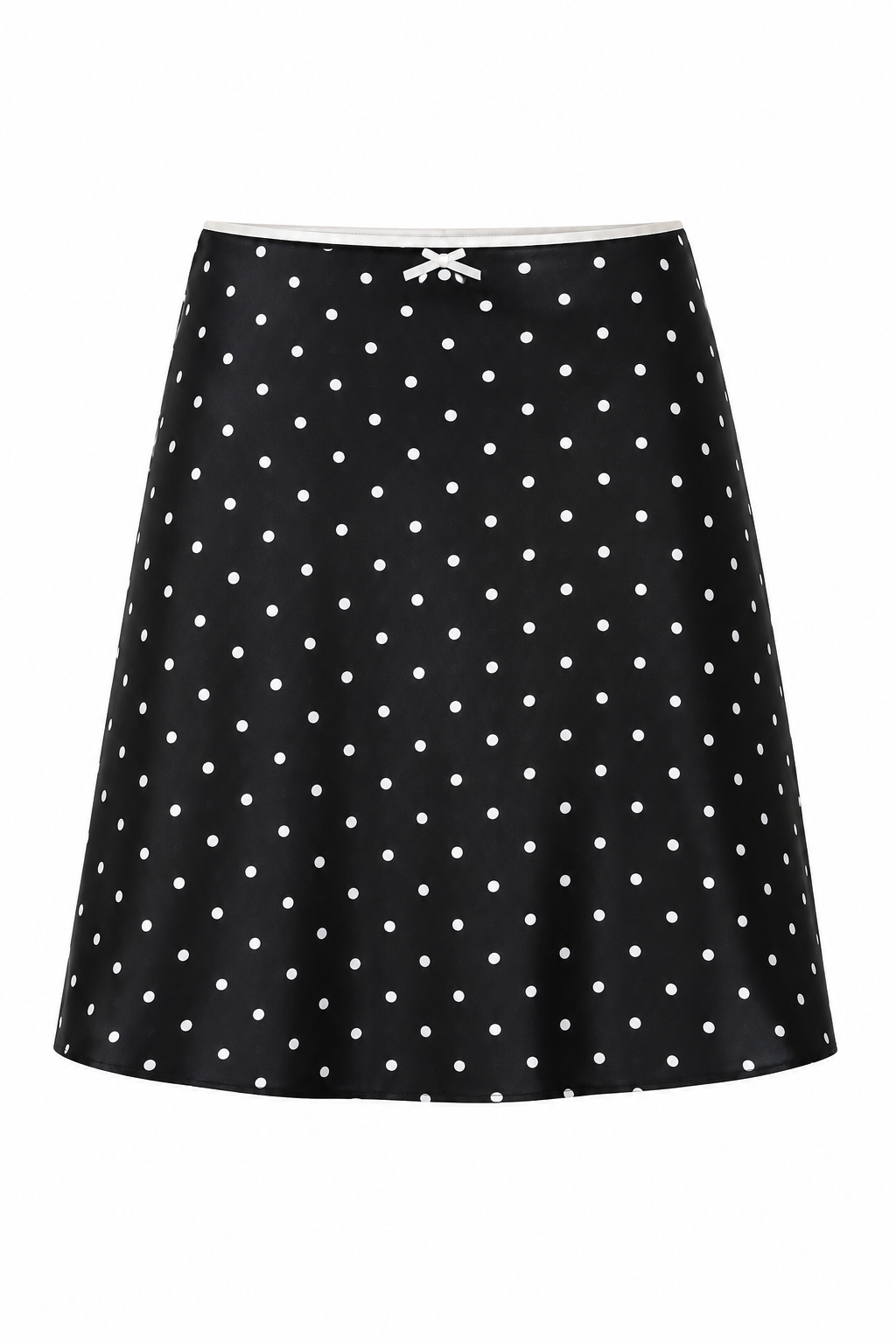 Polka Dot Bow Midi Skirt - Image 2