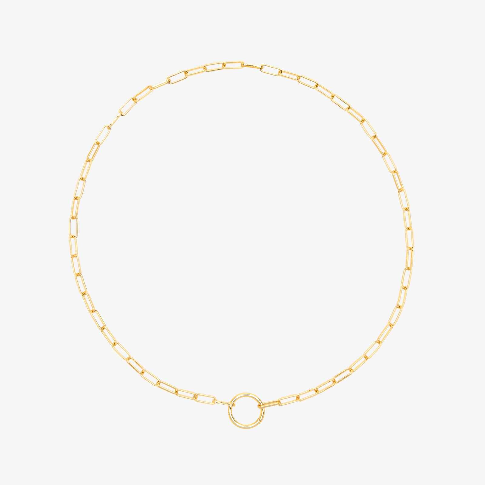 Harper Round Charm Chain Necklace