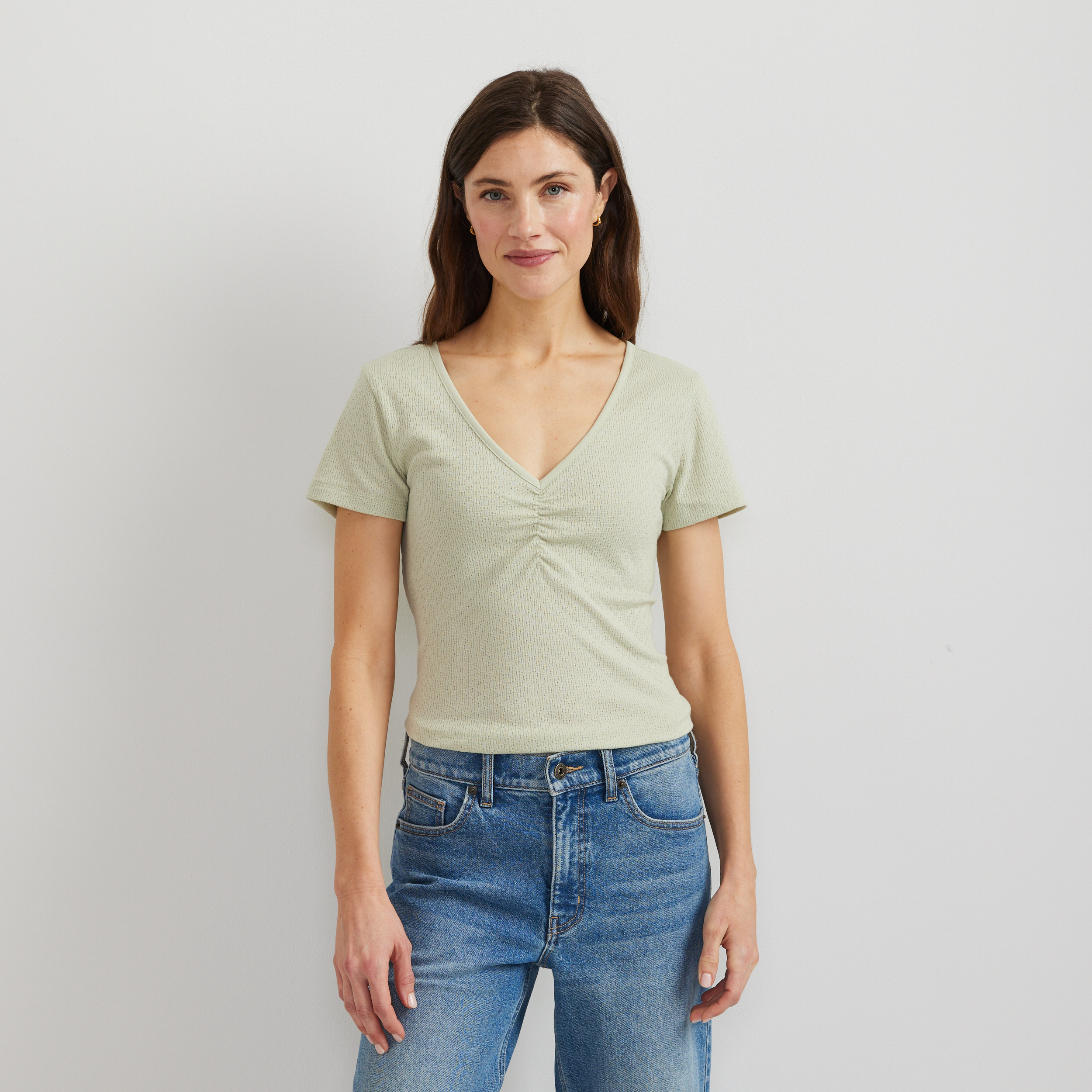 Women's Pointelle Dobby Shirt - Image 3