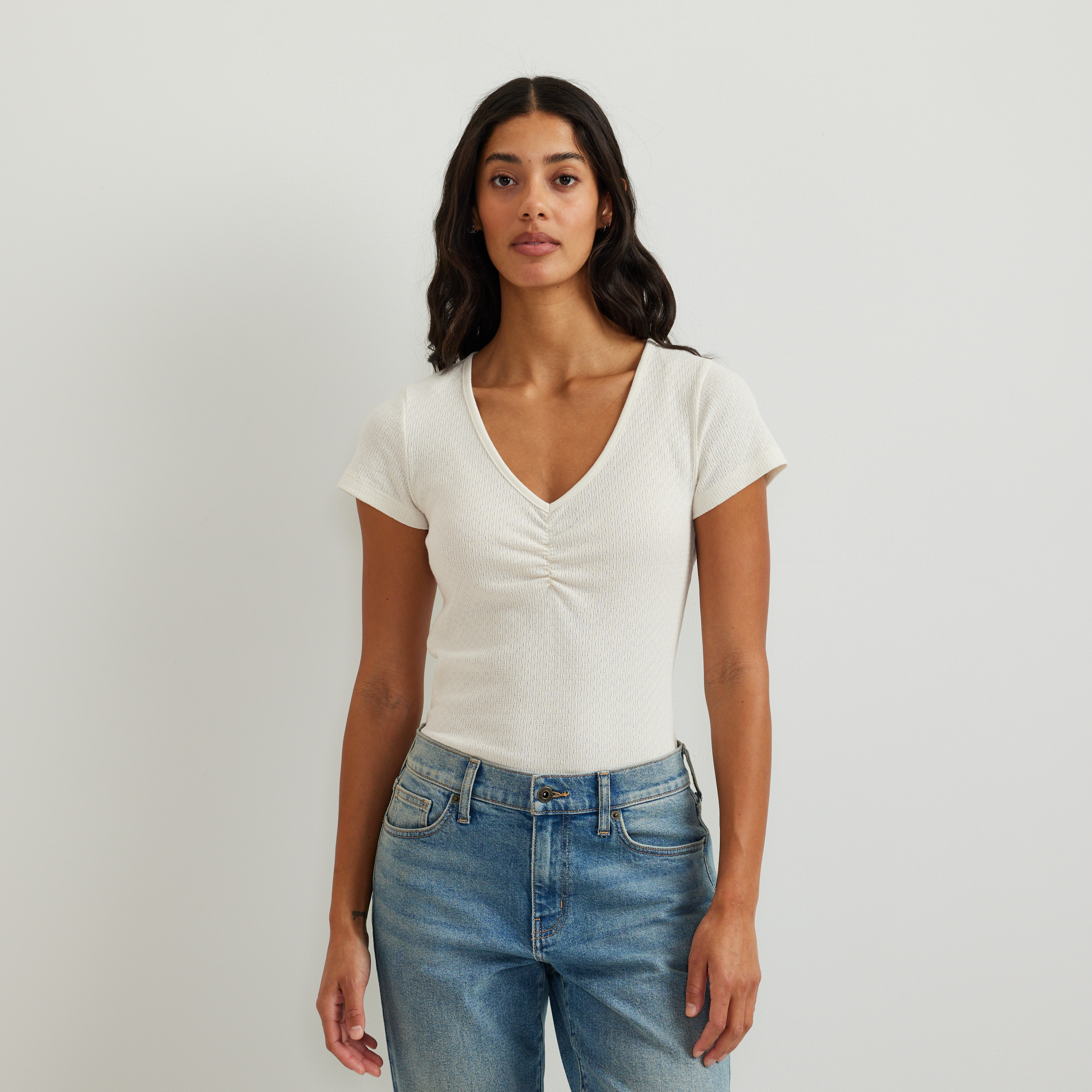 Women's Pointelle Dobby Shirt - Image 11