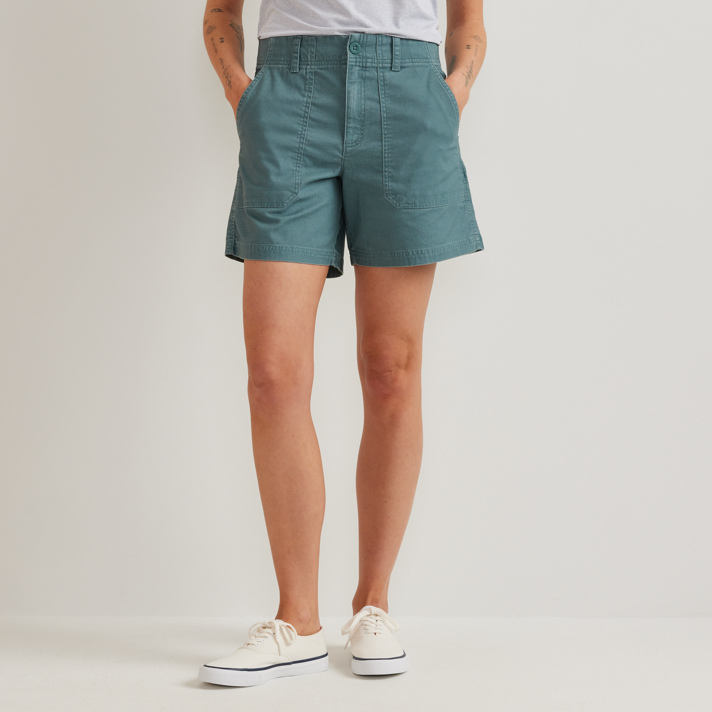 Women's Canvas Utility Shorts - Image 16