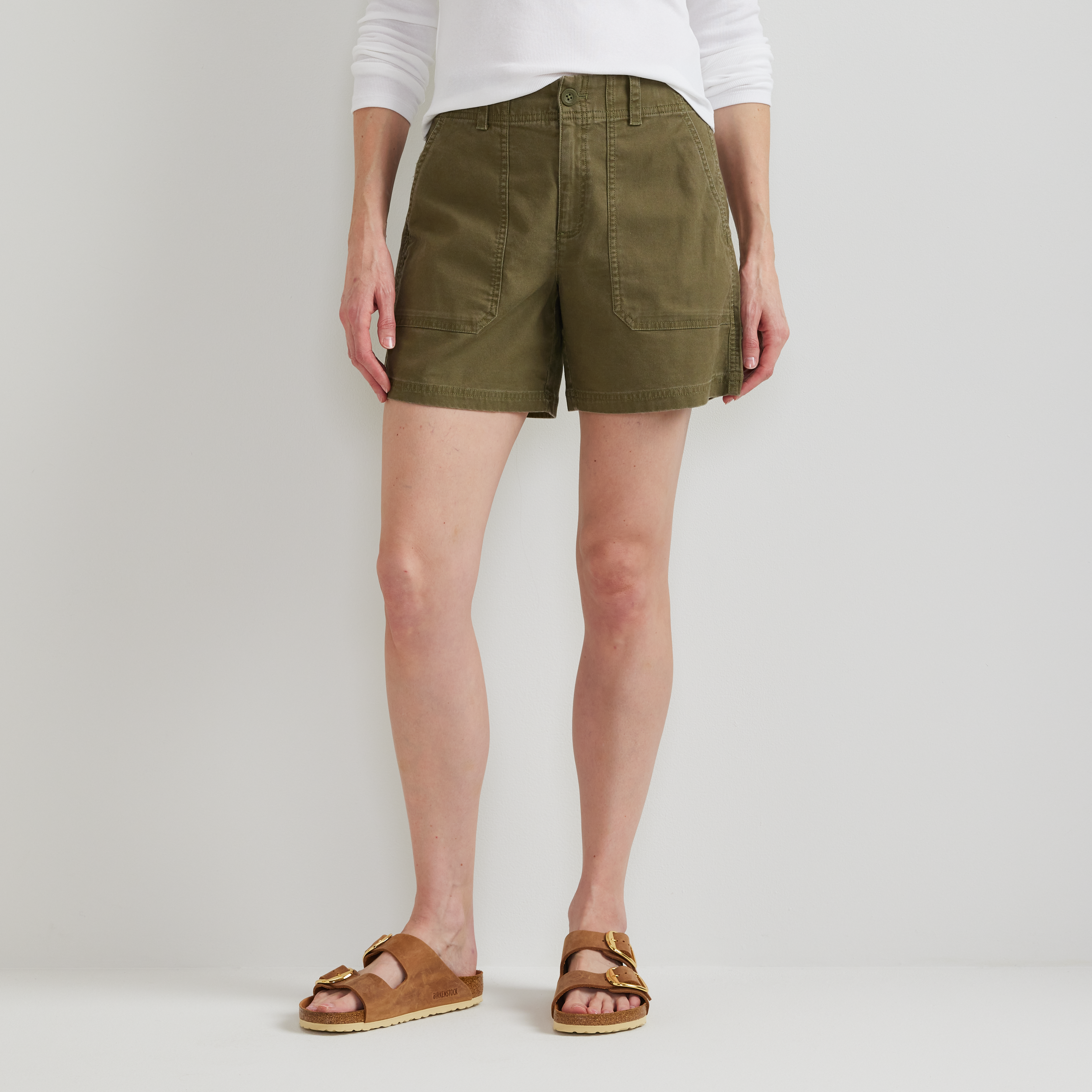 Women's Canvas Utility Shorts - Image 18