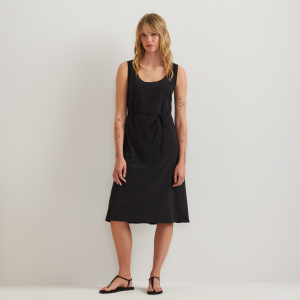 Women's Departure Tie Front Midi Dress