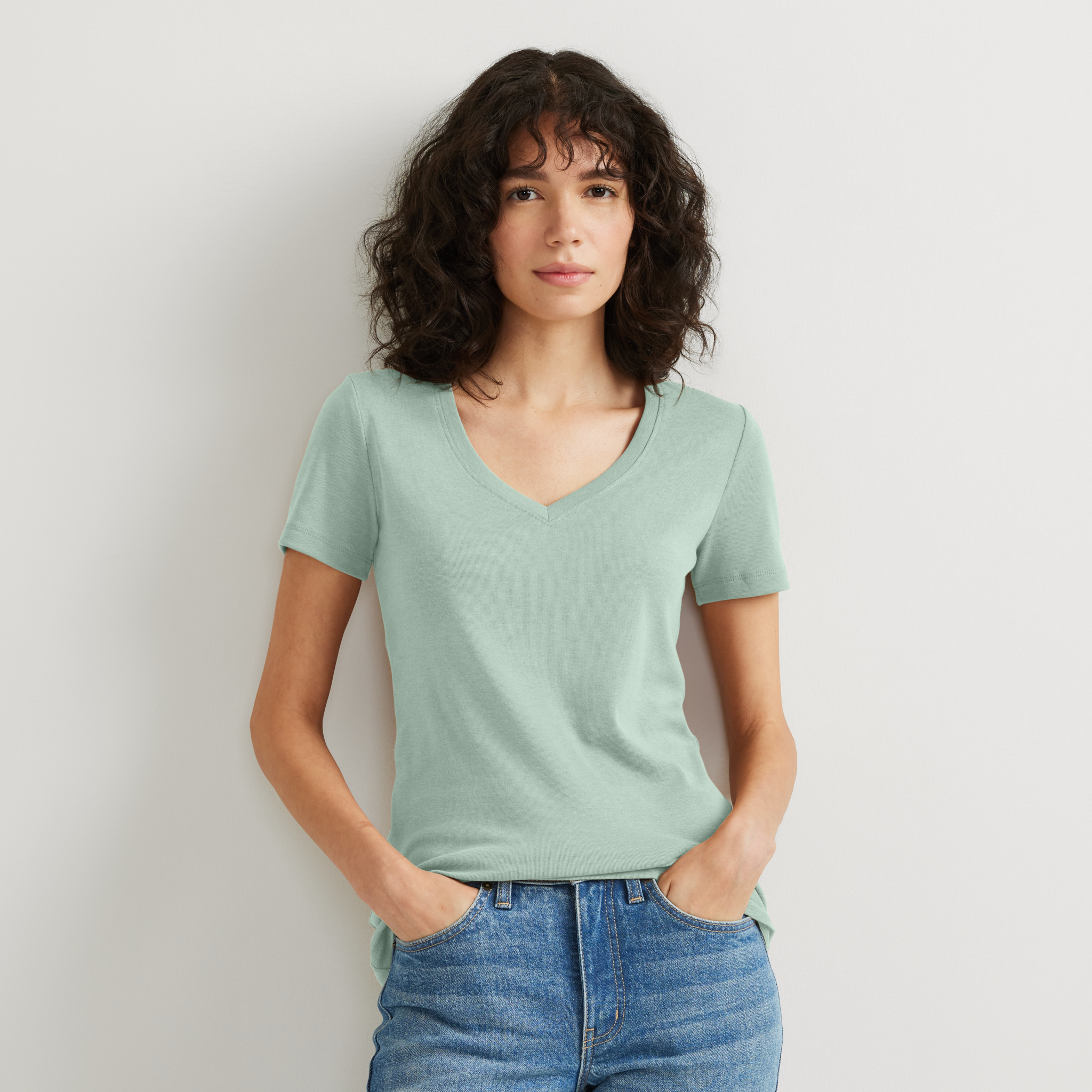 Women's Fav Short-Sleeve V-Neck T-Shirt - Image 19