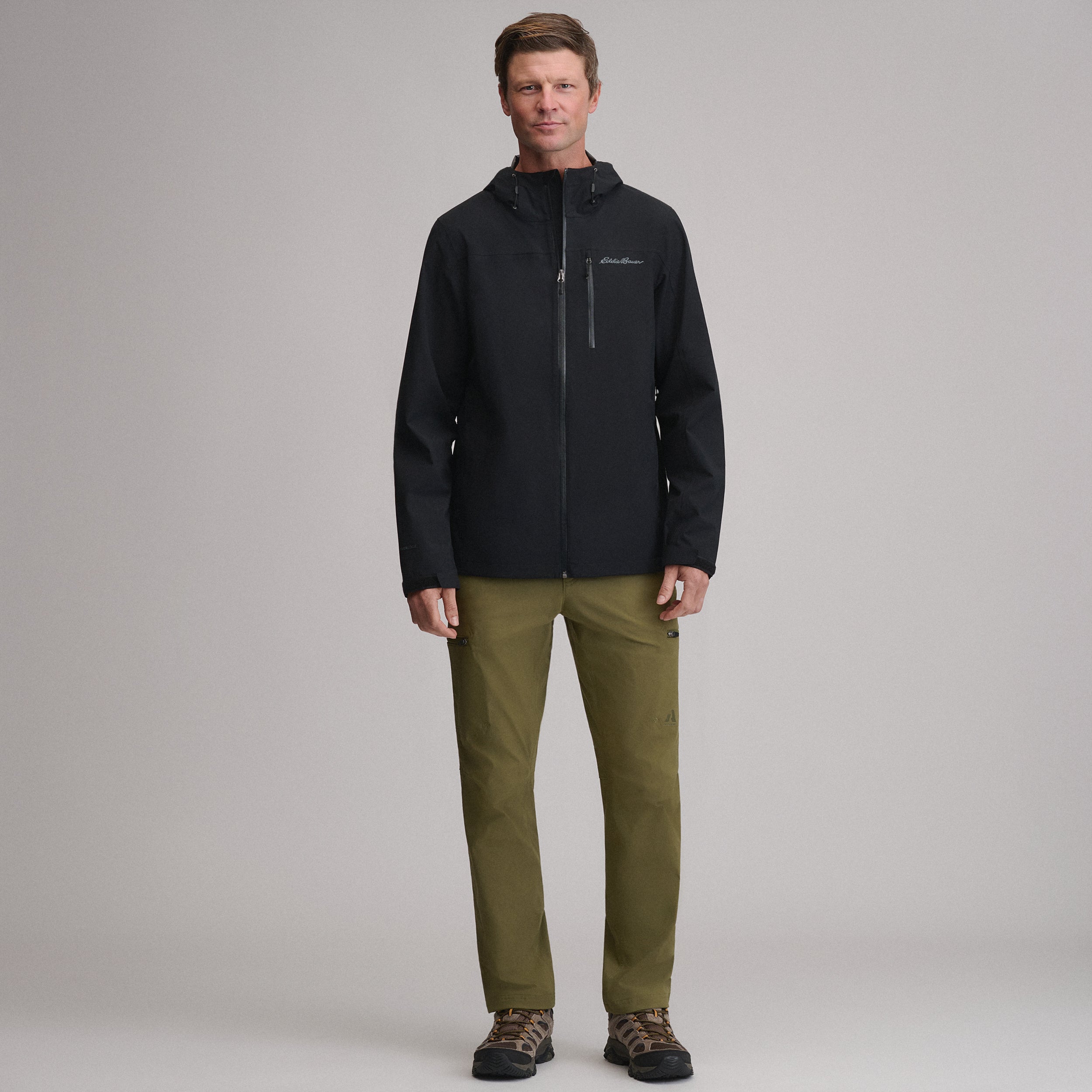 Men's Cloud Cap Waterproof Stretch Hooded Rain Jacket - Image 5