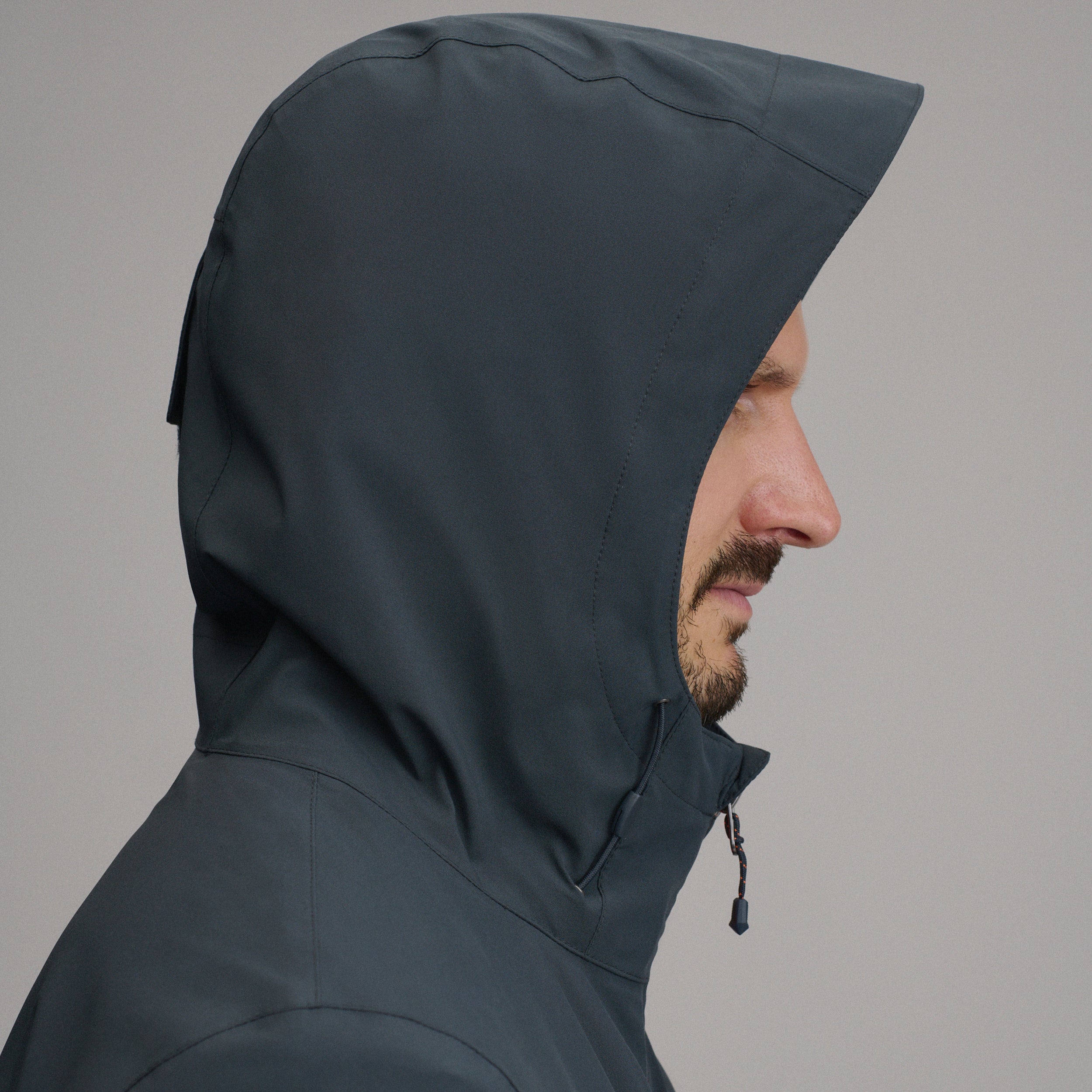 Men's Cloud Cap Waterproof Stretch Hooded Rain Jacket - Image 26