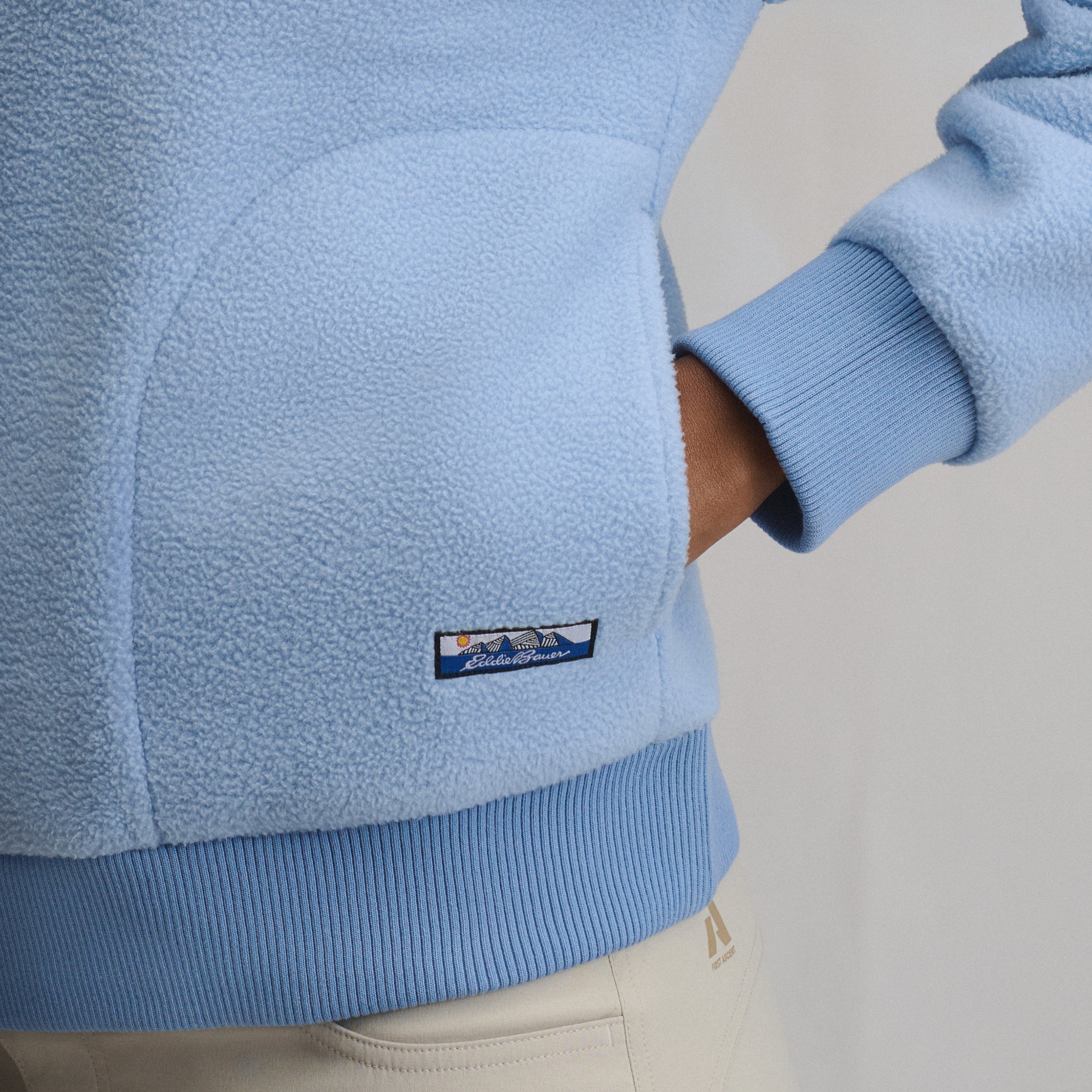 Women's Authentic Outdoor Fleece 1/4-Zip Mock Pullover - Image 3
