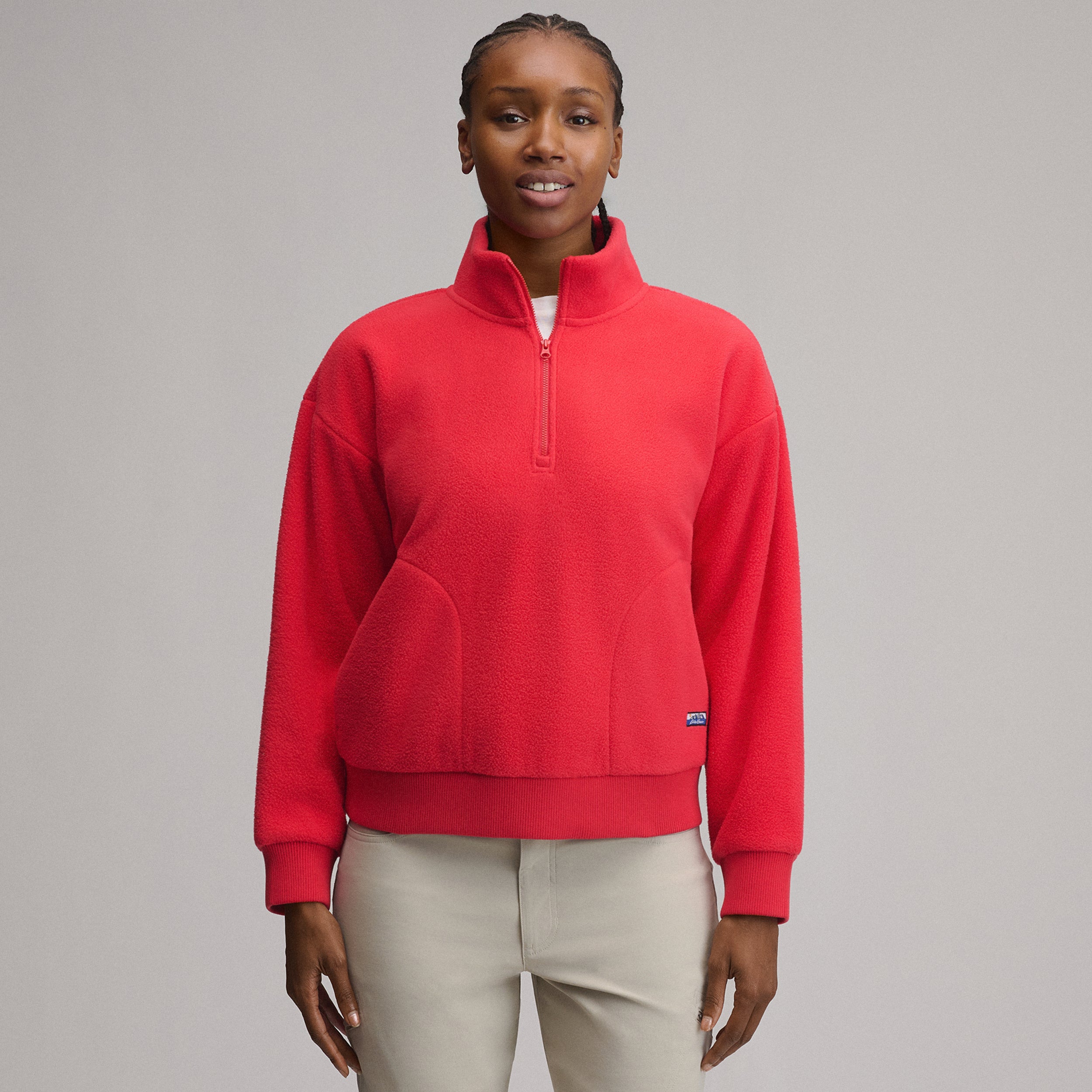 Women's Authentic Outdoor Fleece 1/4-Zip Mock Pullover - Image 5