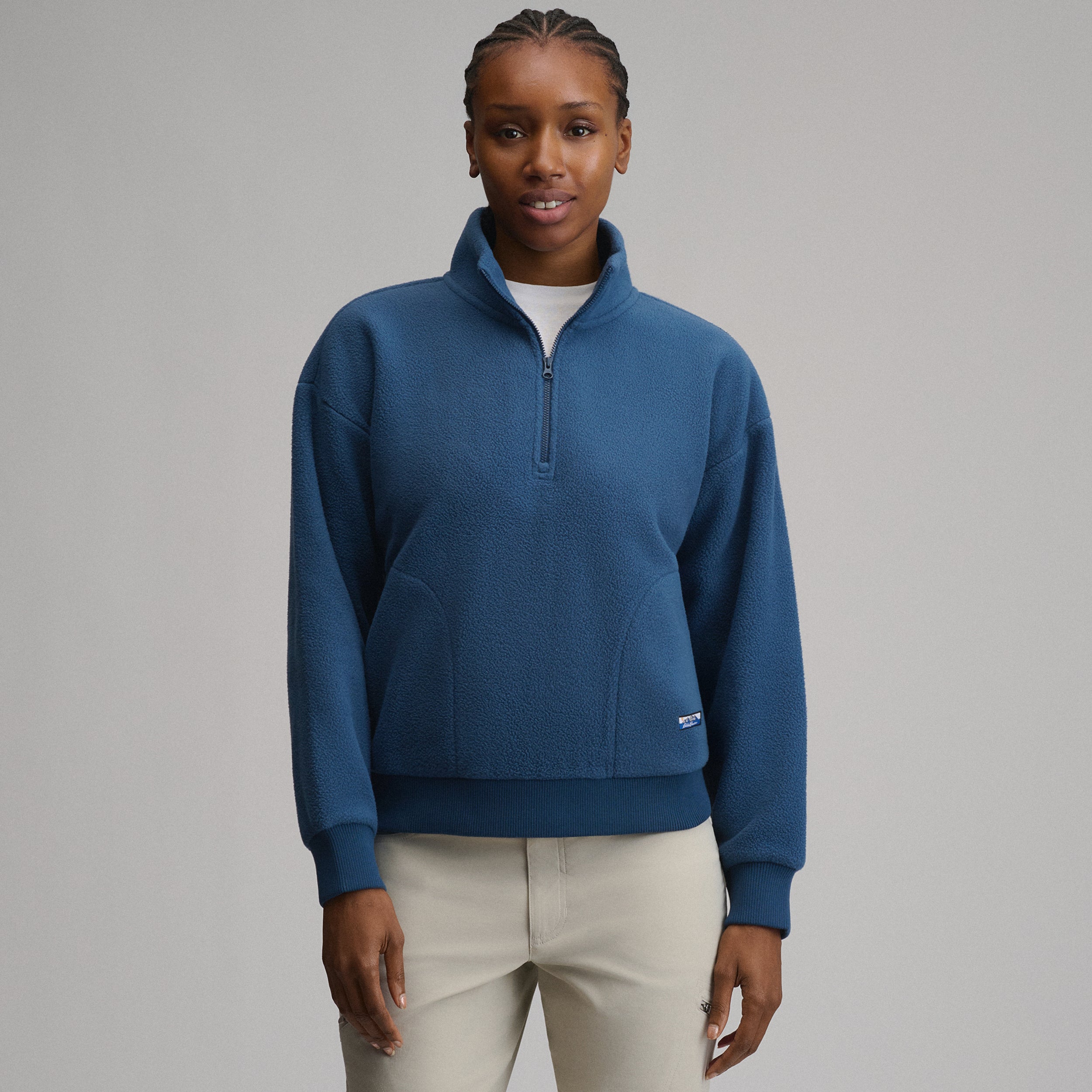 Women's Authentic Outdoor Fleece 1/4-Zip Mock Pullover - Image 13