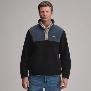 Men's Authentic Outdoor Fleece Snap-Mock Pullover