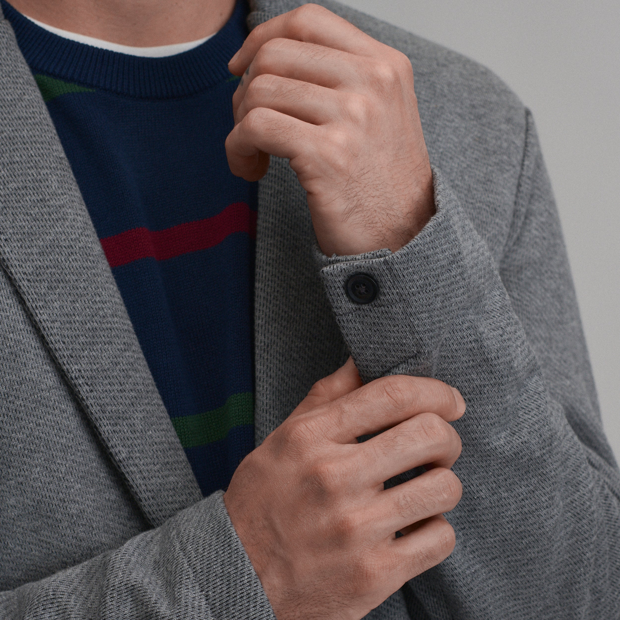 Men's Knit Blazer - Image 4