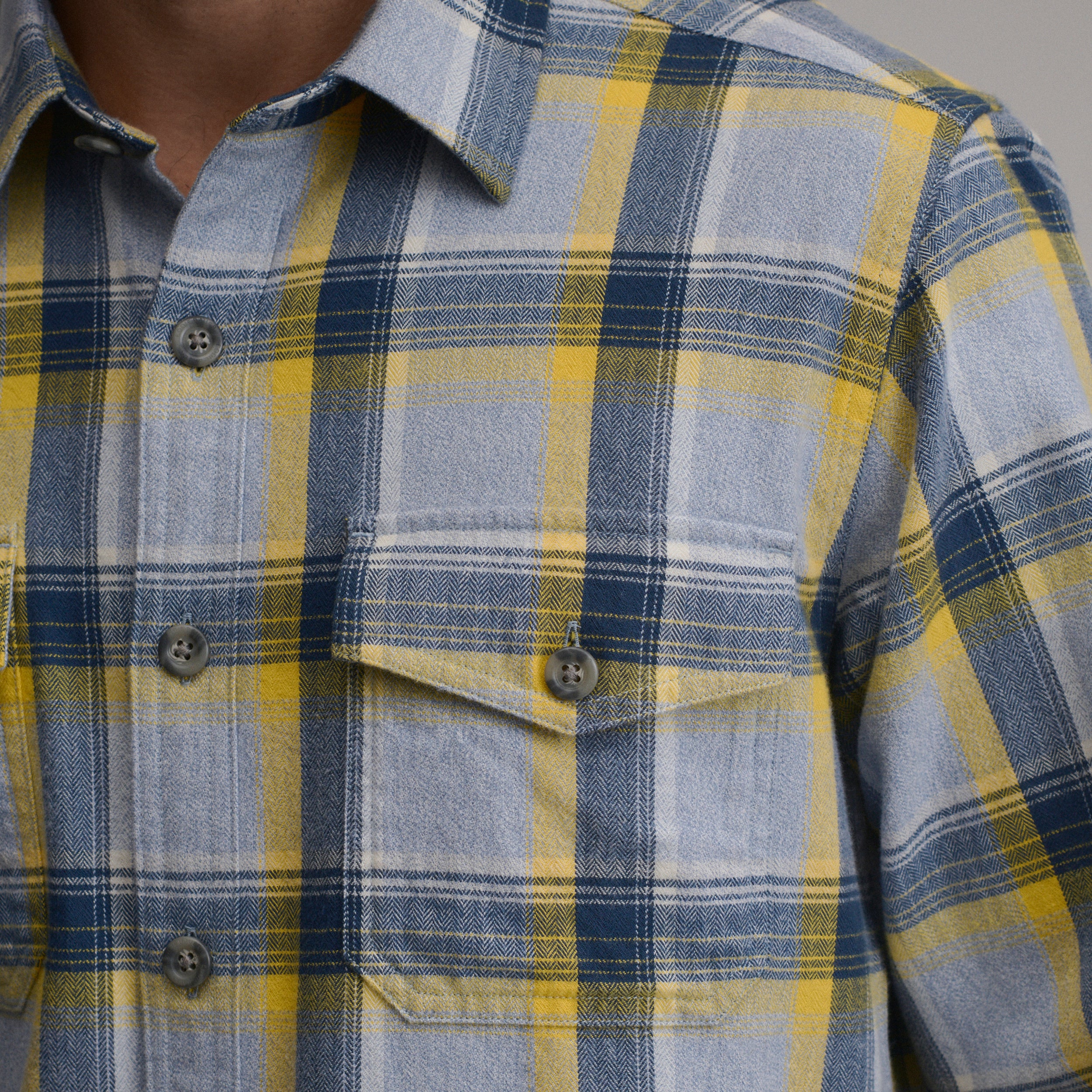 Men's Long-Sleeve Eddie's Cabin Shirt - Jaspe Flannel - Image 3