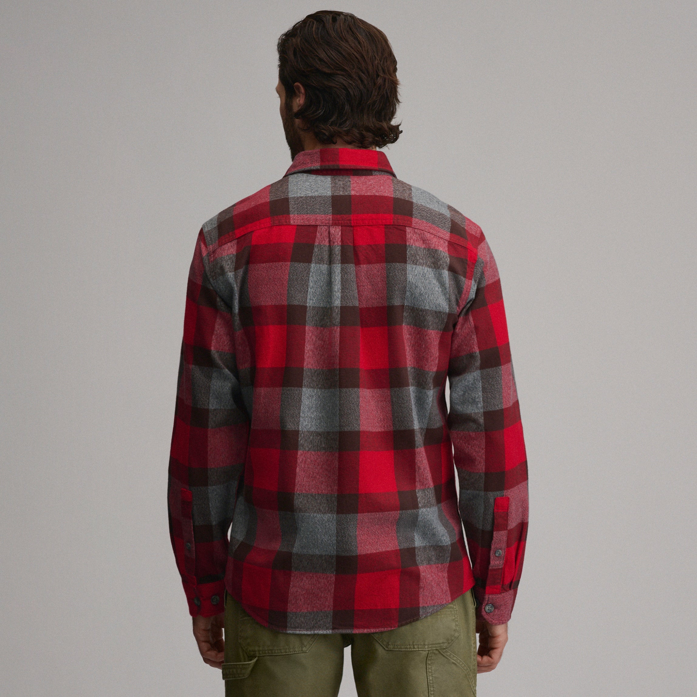 Men's Long-Sleeve Eddie's Cabin Shirt - Jaspe Flannel - Image 6