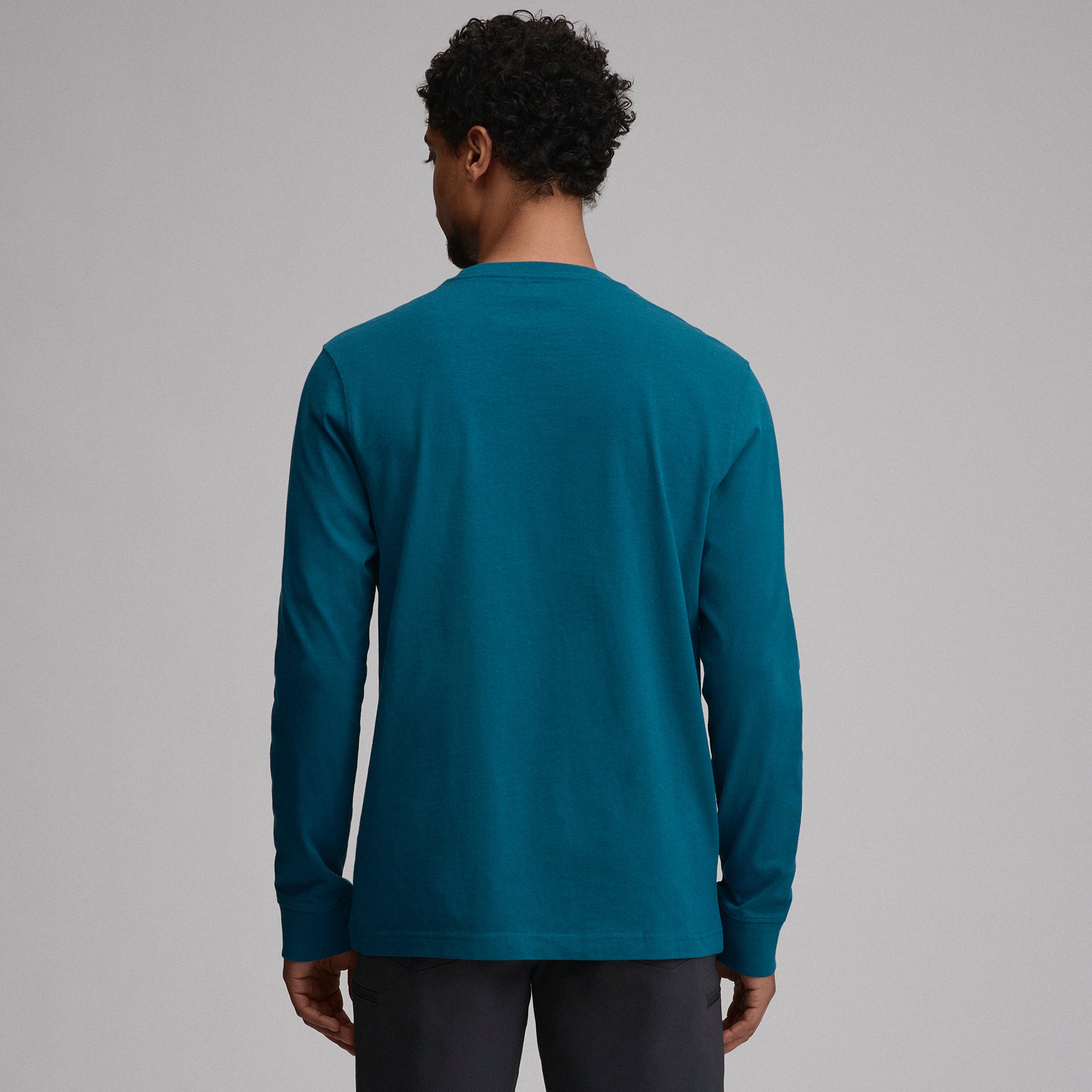 Men's Legend Wash 100% Cotton Long-Sleeve Classic T-Shirt - Image 14