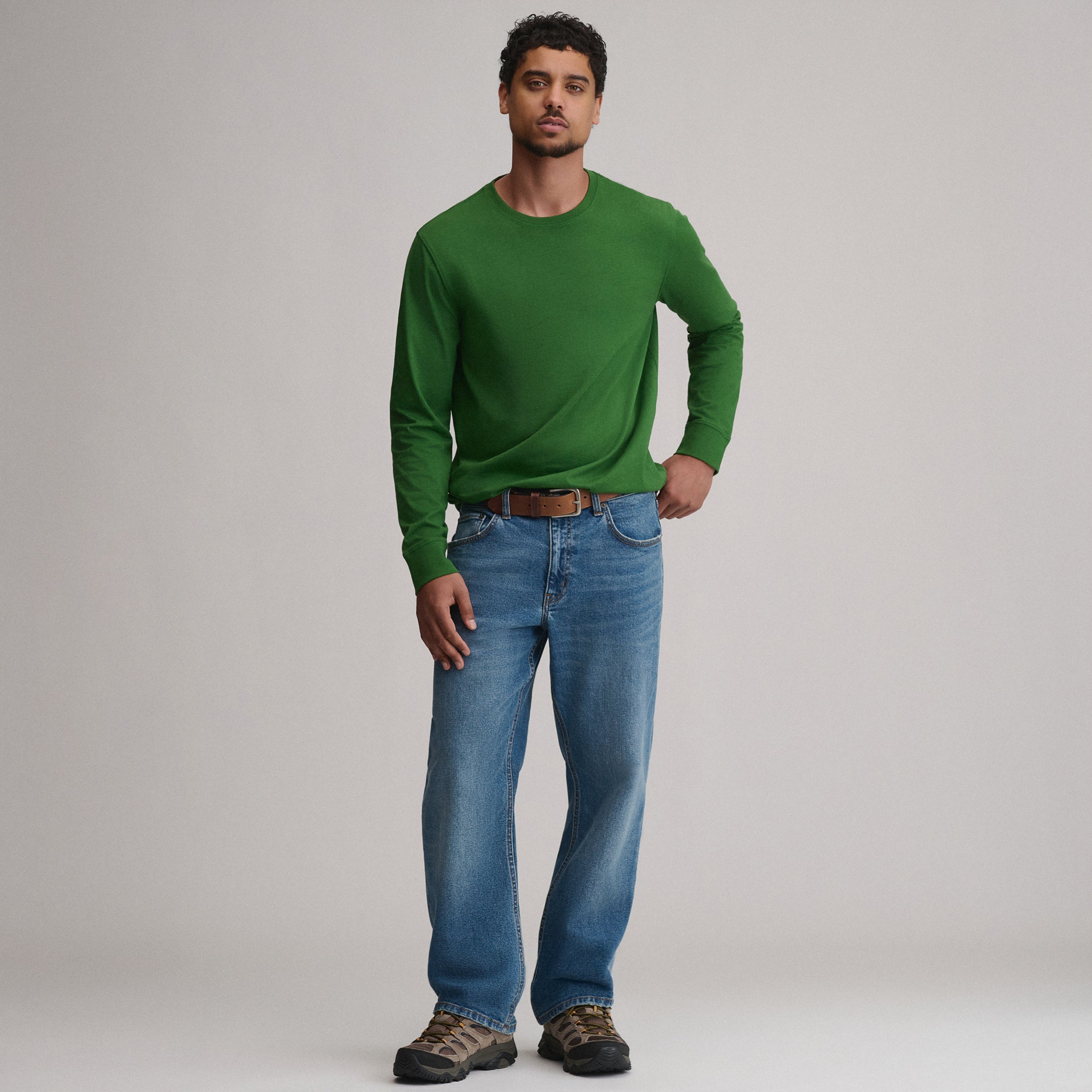 Men's Legend Wash 100% Cotton Long-Sleeve Classic T-Shirt - Image 4