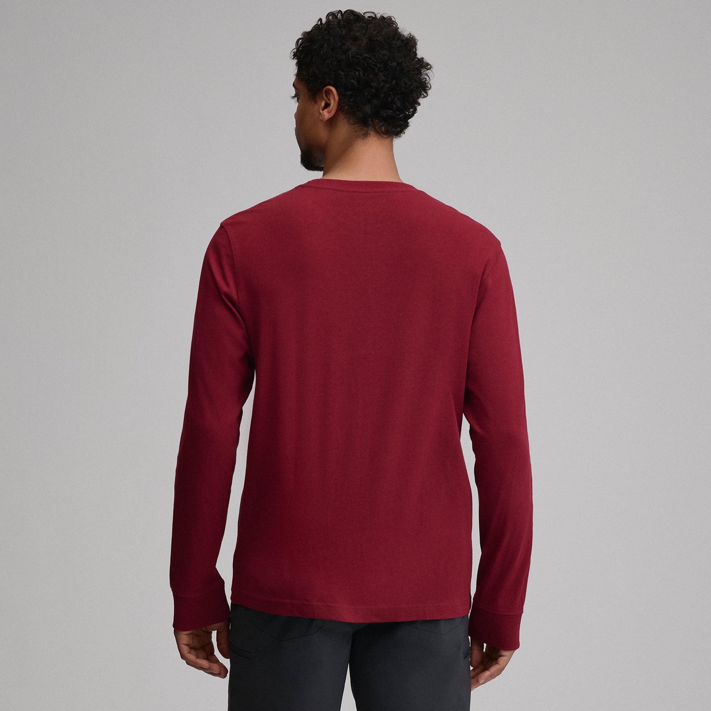 Men's Legend Wash 100% Cotton Long-Sleeve Classic T-Shirt - Image 22
