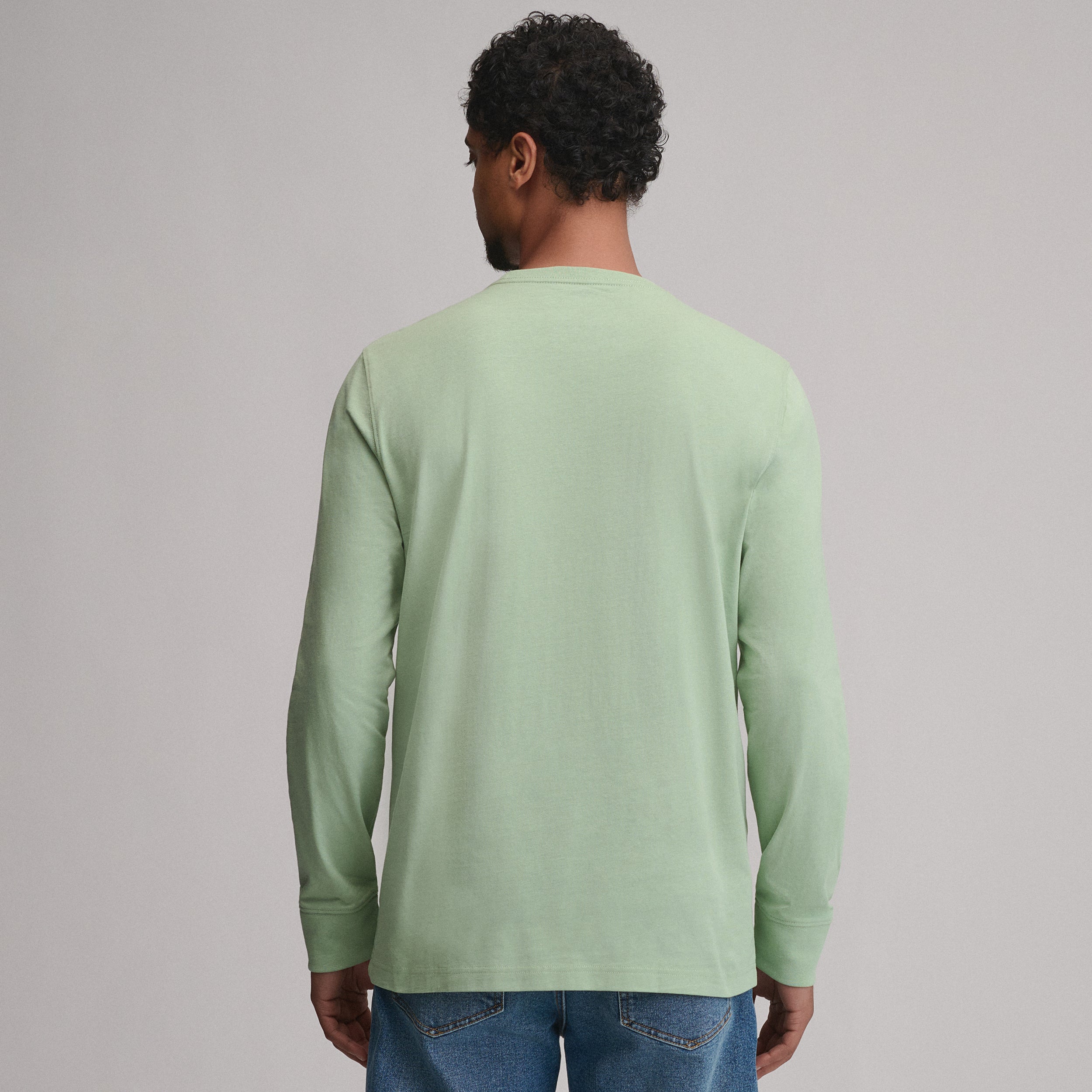 Men's Legend Wash 100% Cotton Long-Sleeve Classic T-Shirt - Image 6