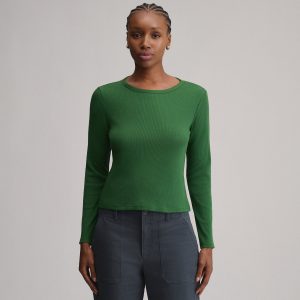 Women's Softline Rib Long-Sleeve Crew