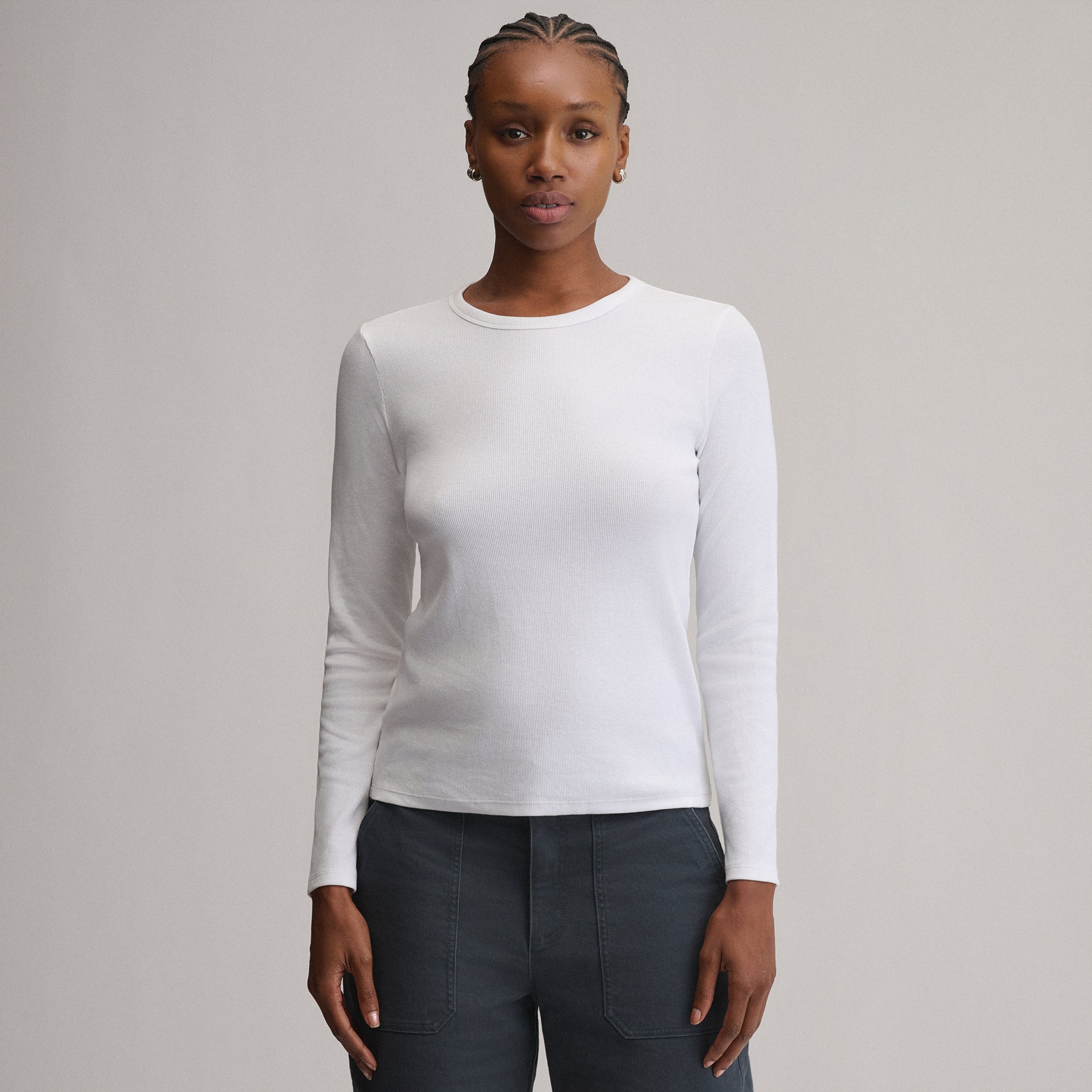 Women's Softline Rib Long-Sleeve Crew - Image 25