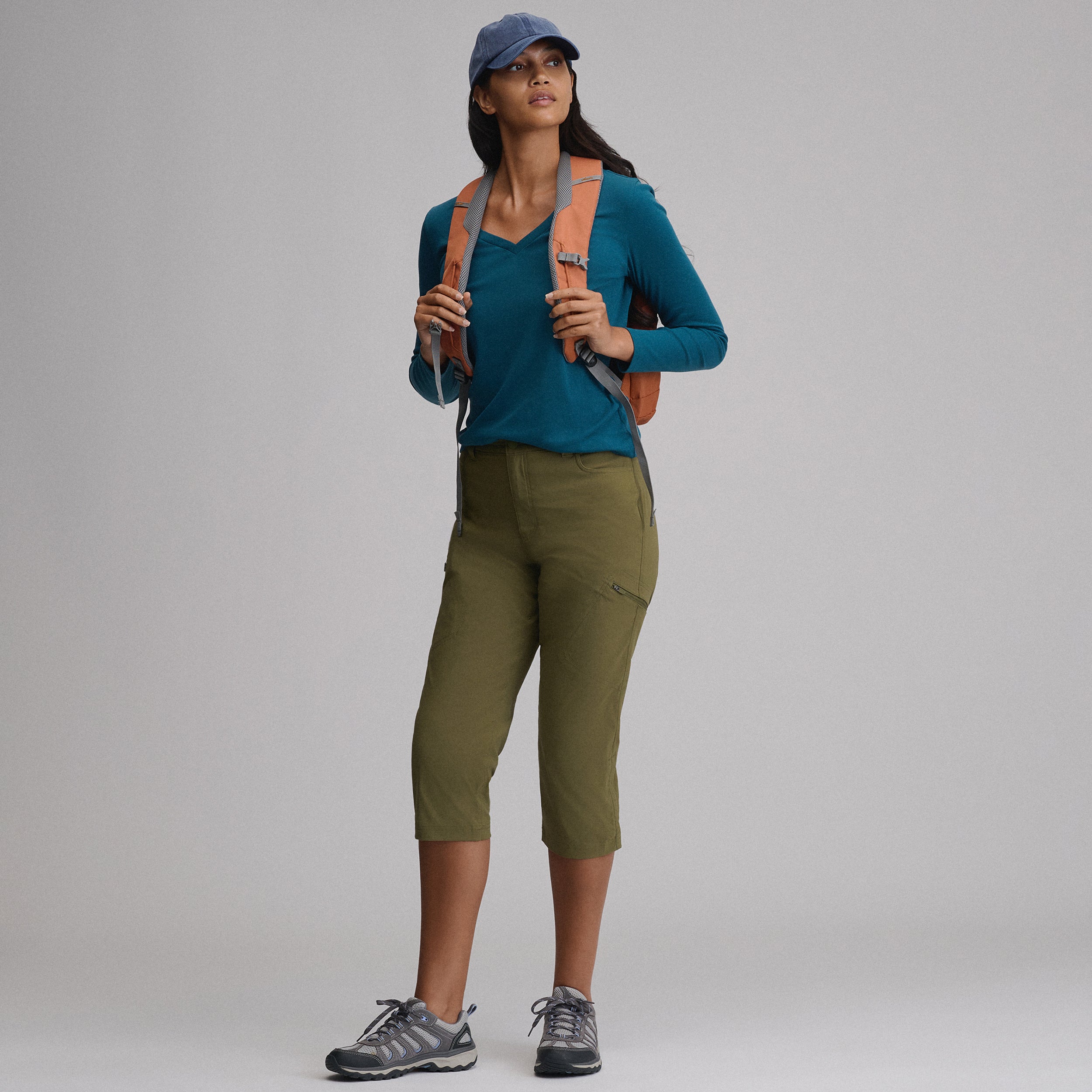 Women's Everyday Long-Sleeve V-Neck T-Shirt - Image 30