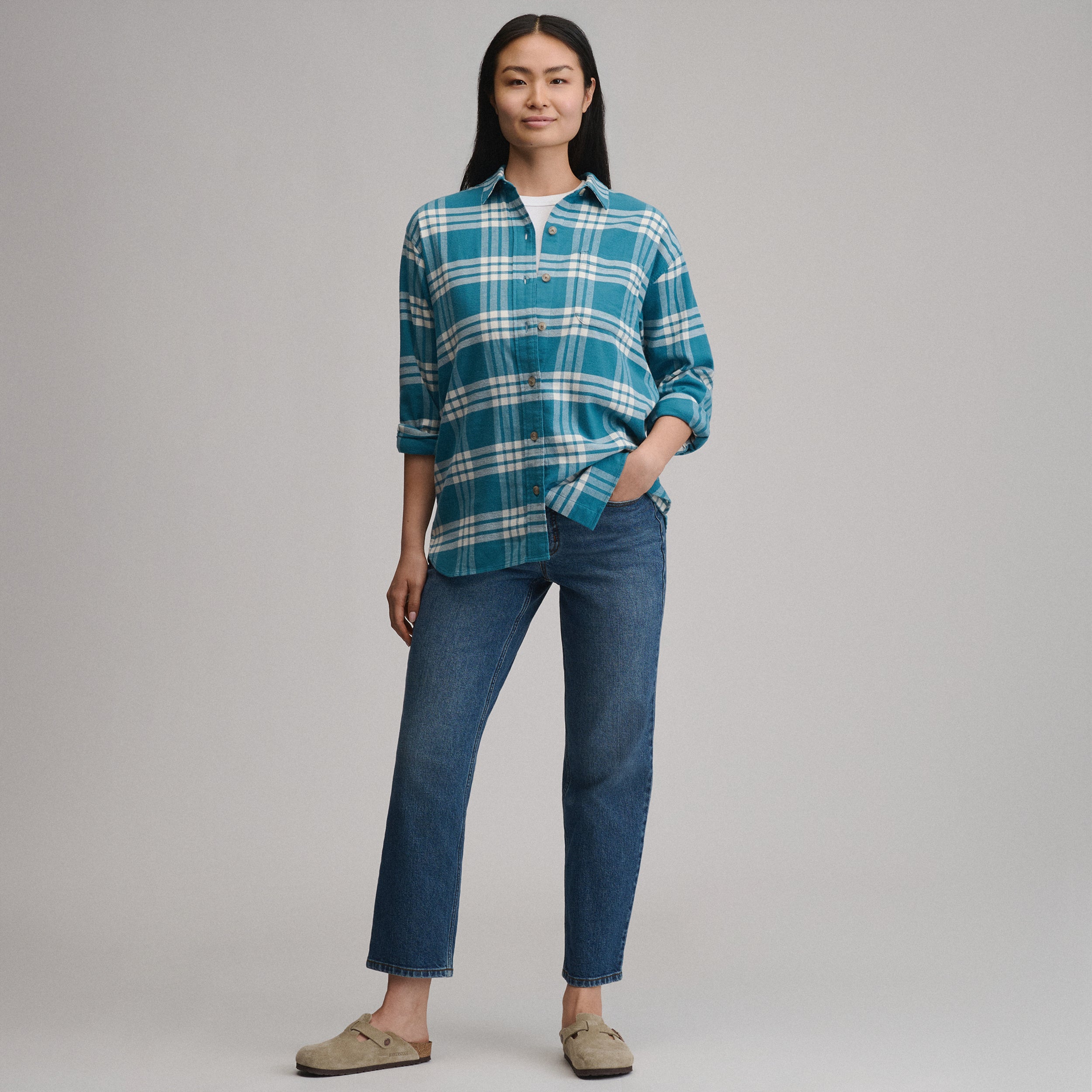 Women's Field Flex Boyfriend Flannel Shirt - Image 4
