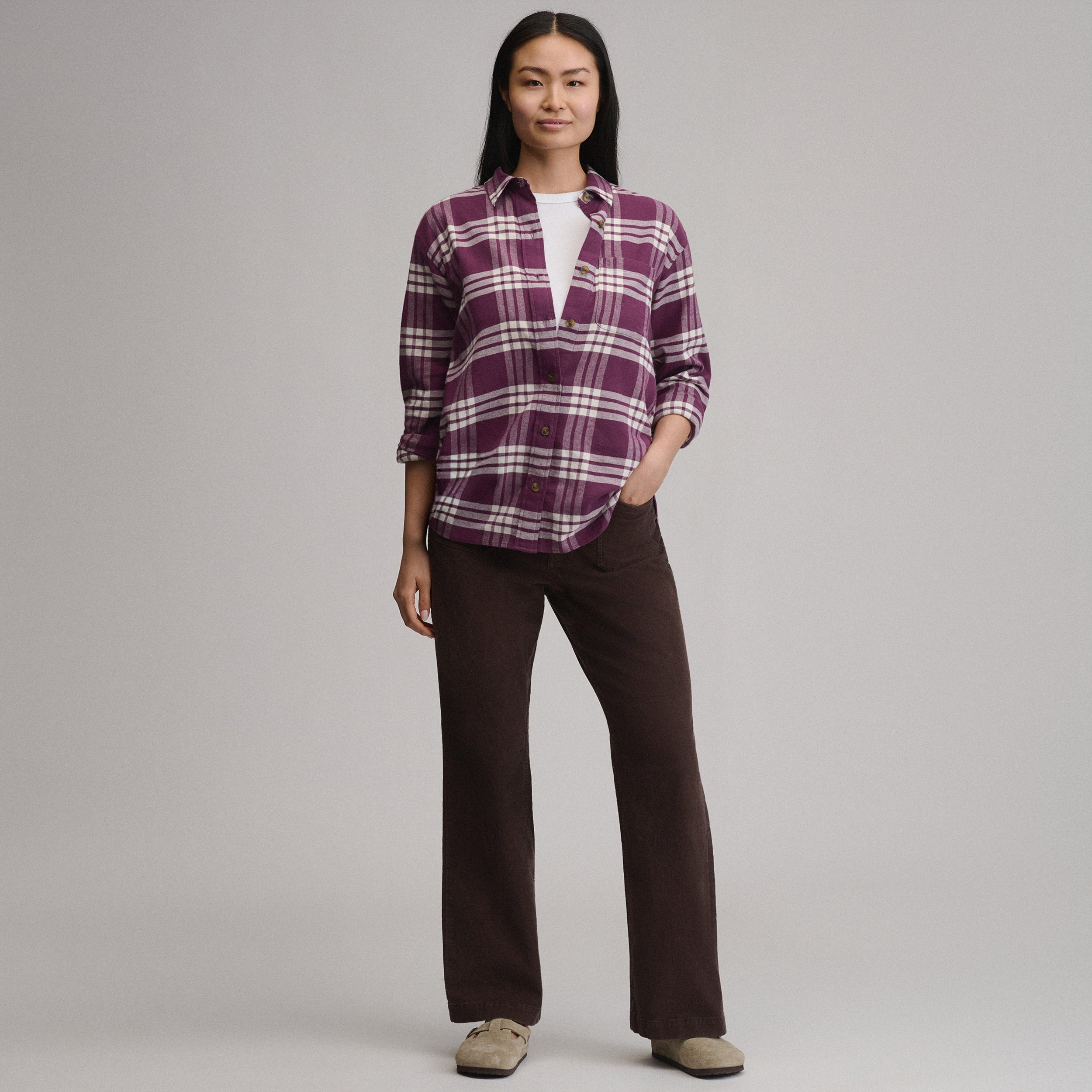 Women's Field Flex Boyfriend Flannel Shirt - Image 8