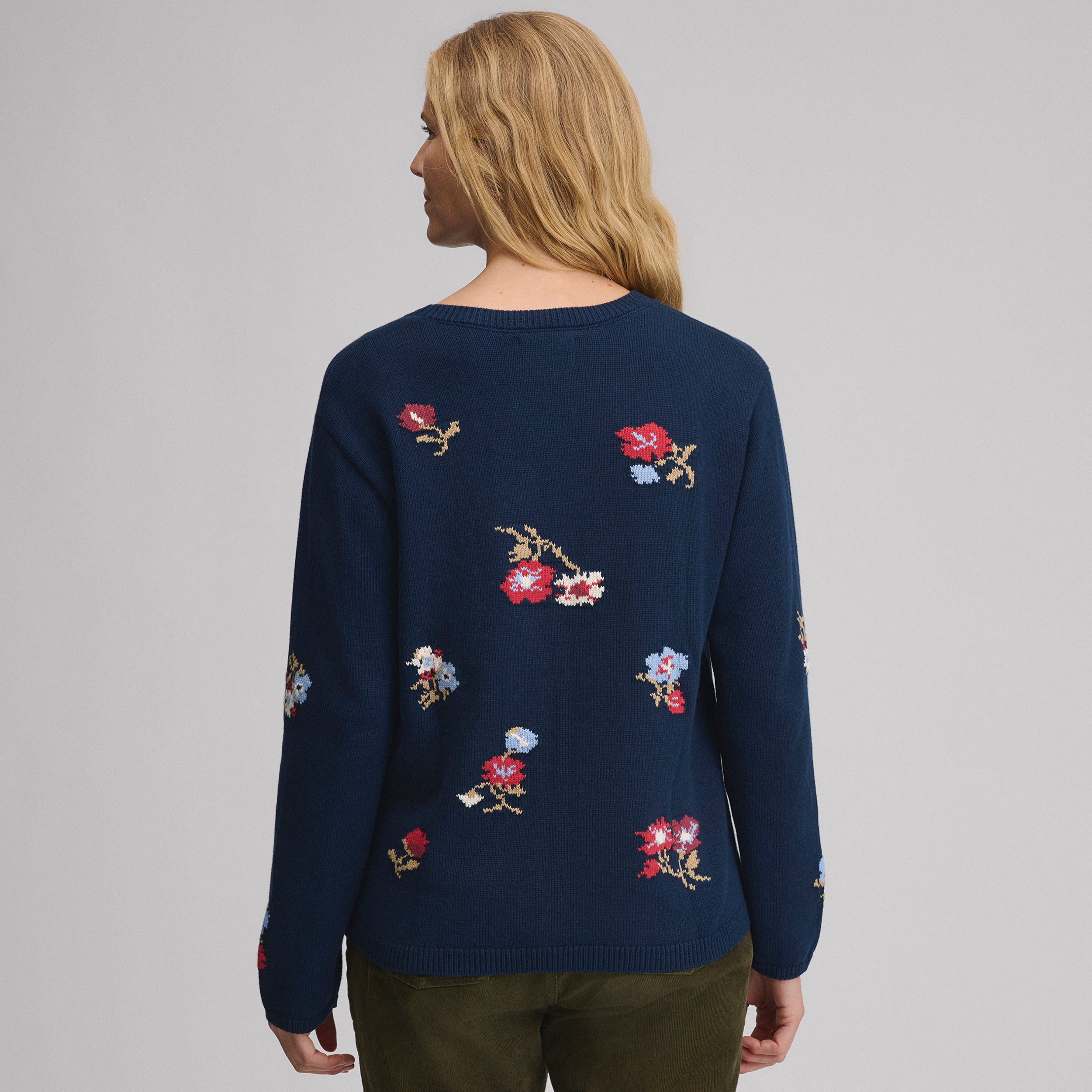 Women's Floral Crewneck Sweater - Image 6