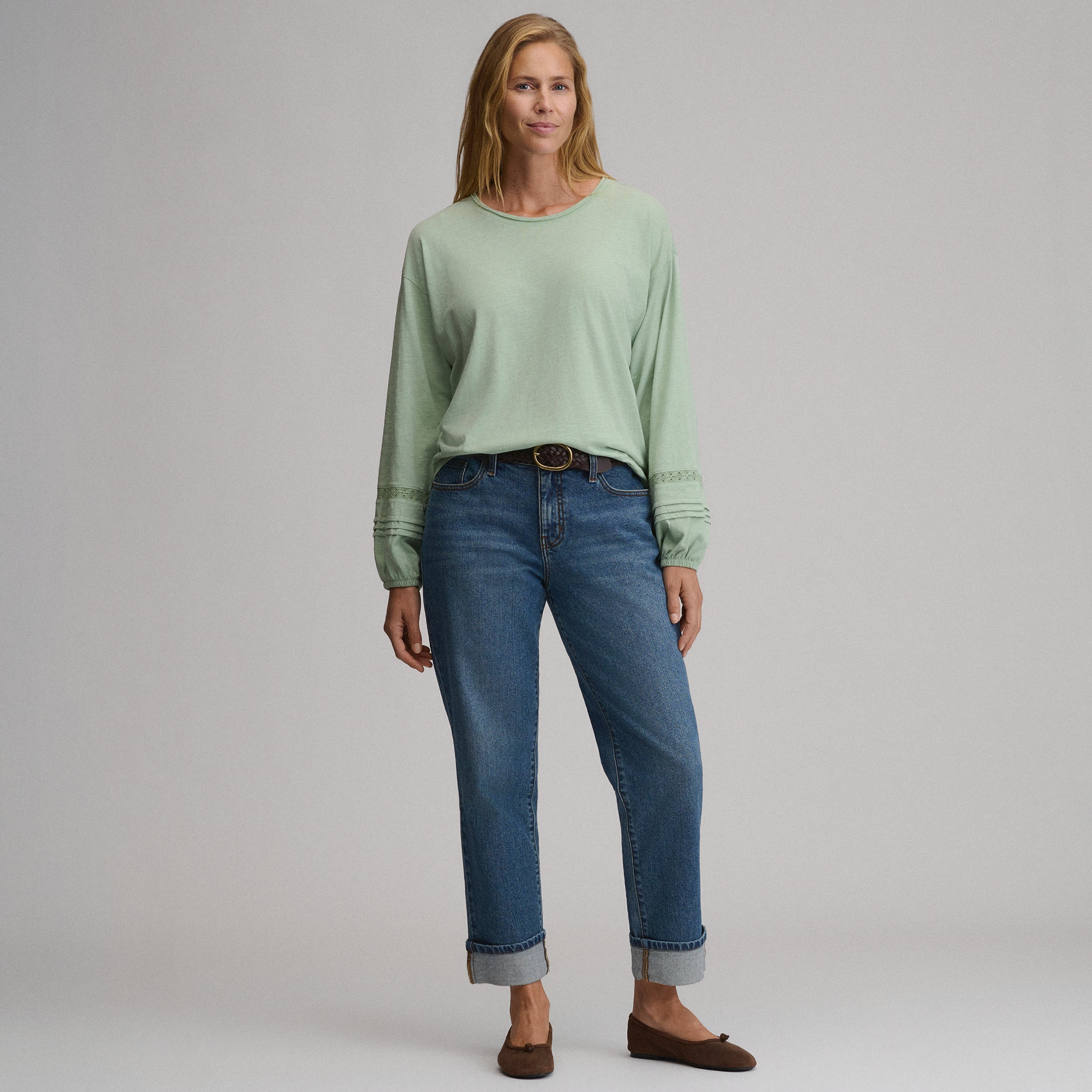 Women's Long-Sleeve Soft Relaxed Top - Image 16