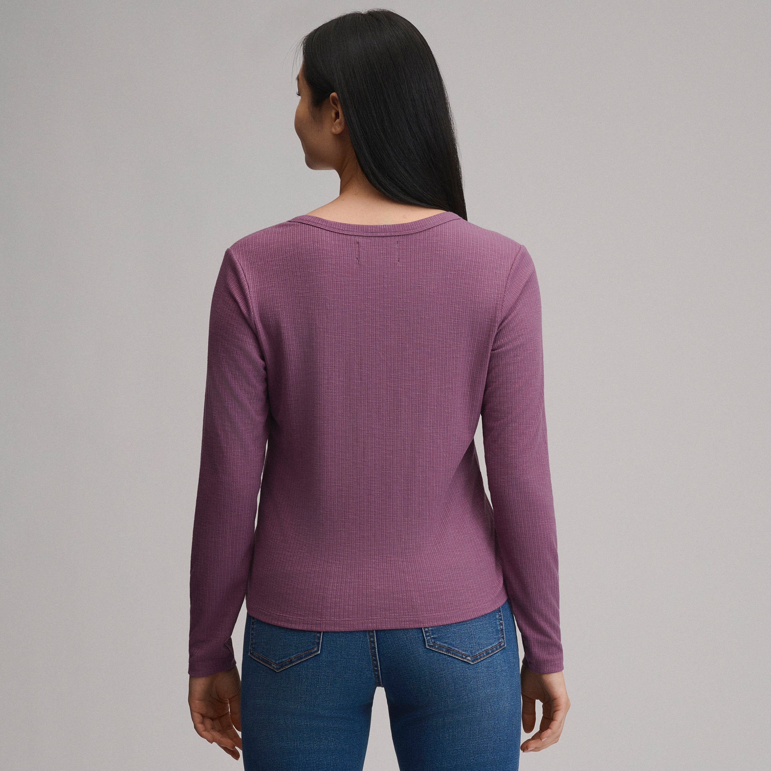 Women's Long-Sleeve Multi Button Henley - Image 6