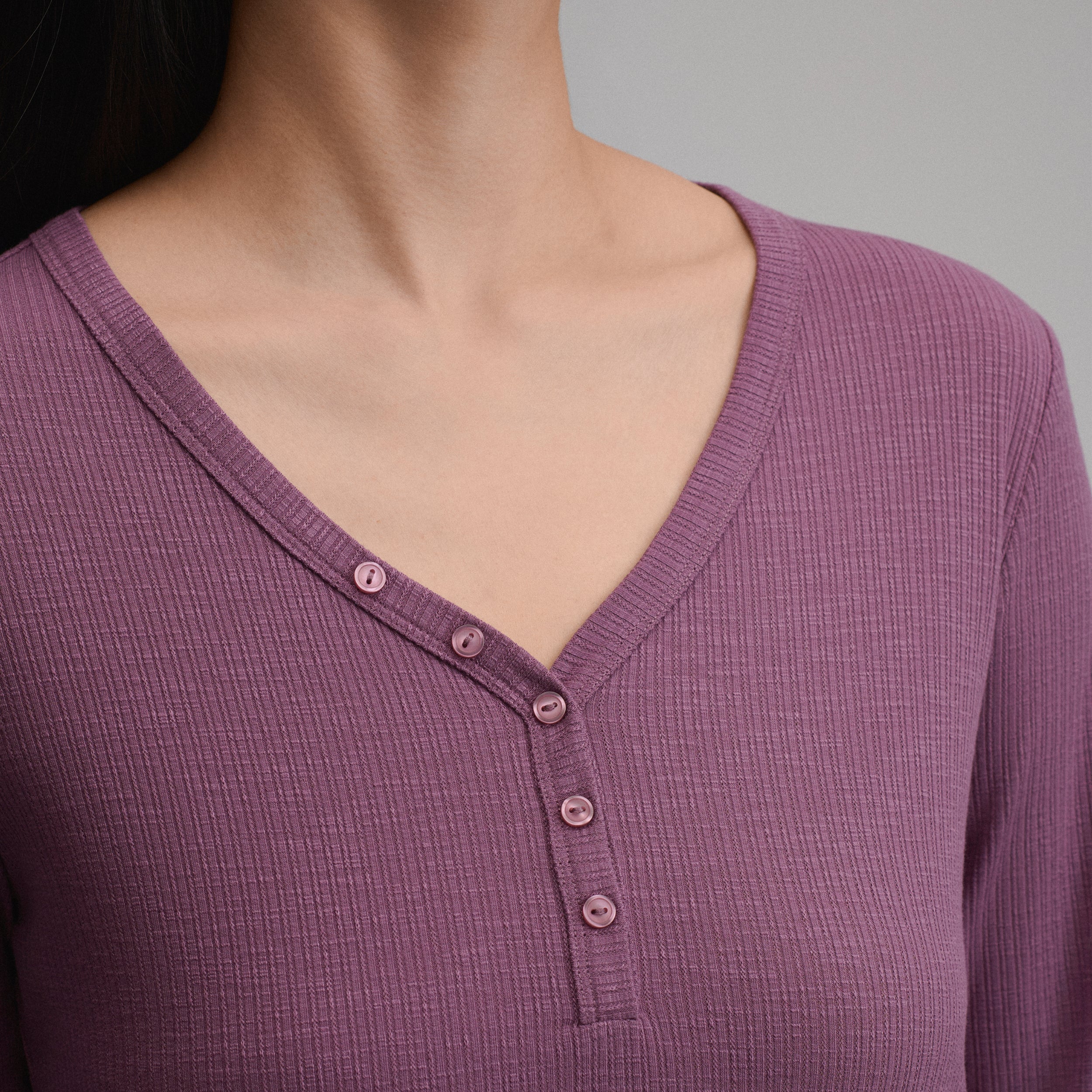 Women's Long-Sleeve Multi Button Henley - Image 7