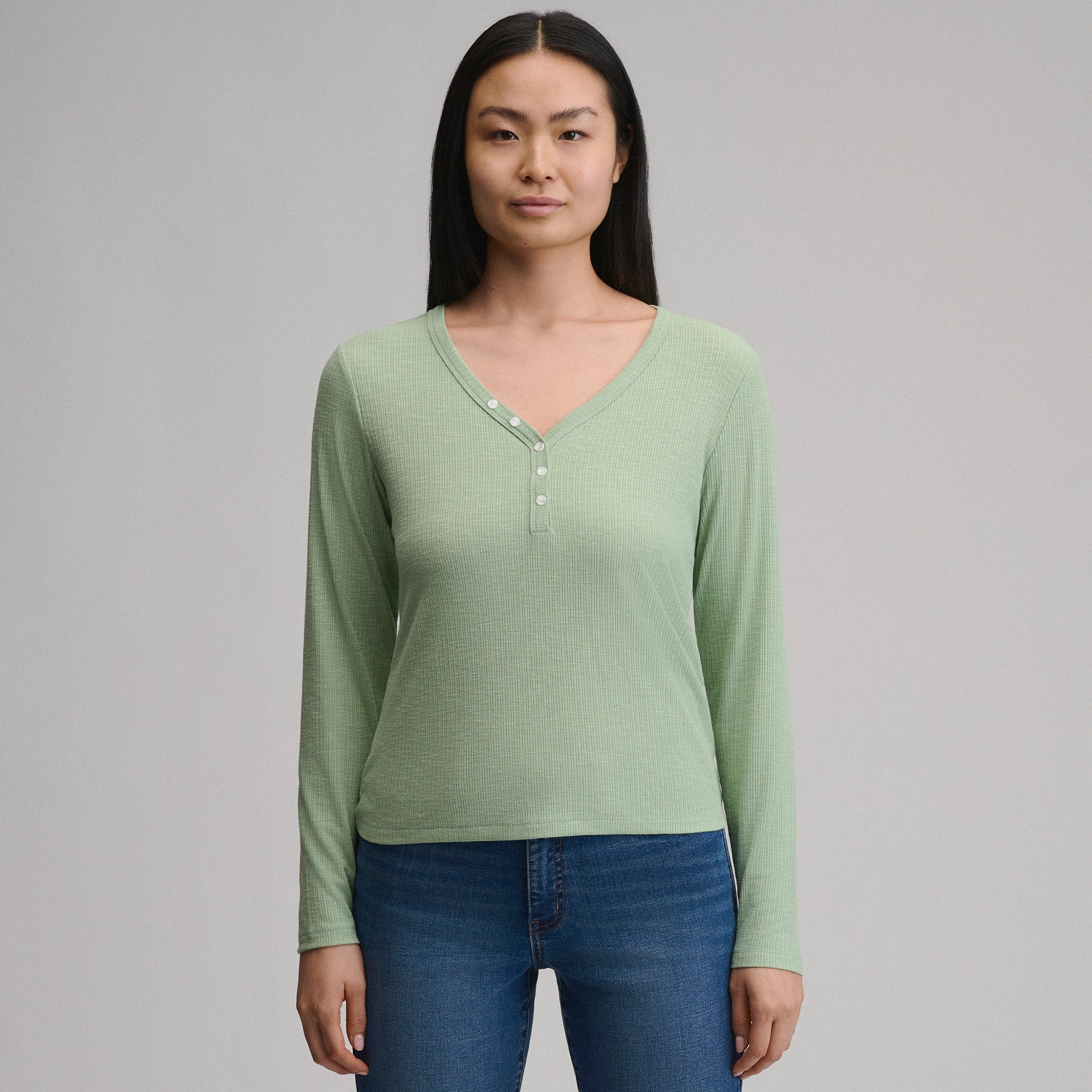 Women's Long-Sleeve Multi Button Henley - Image 13