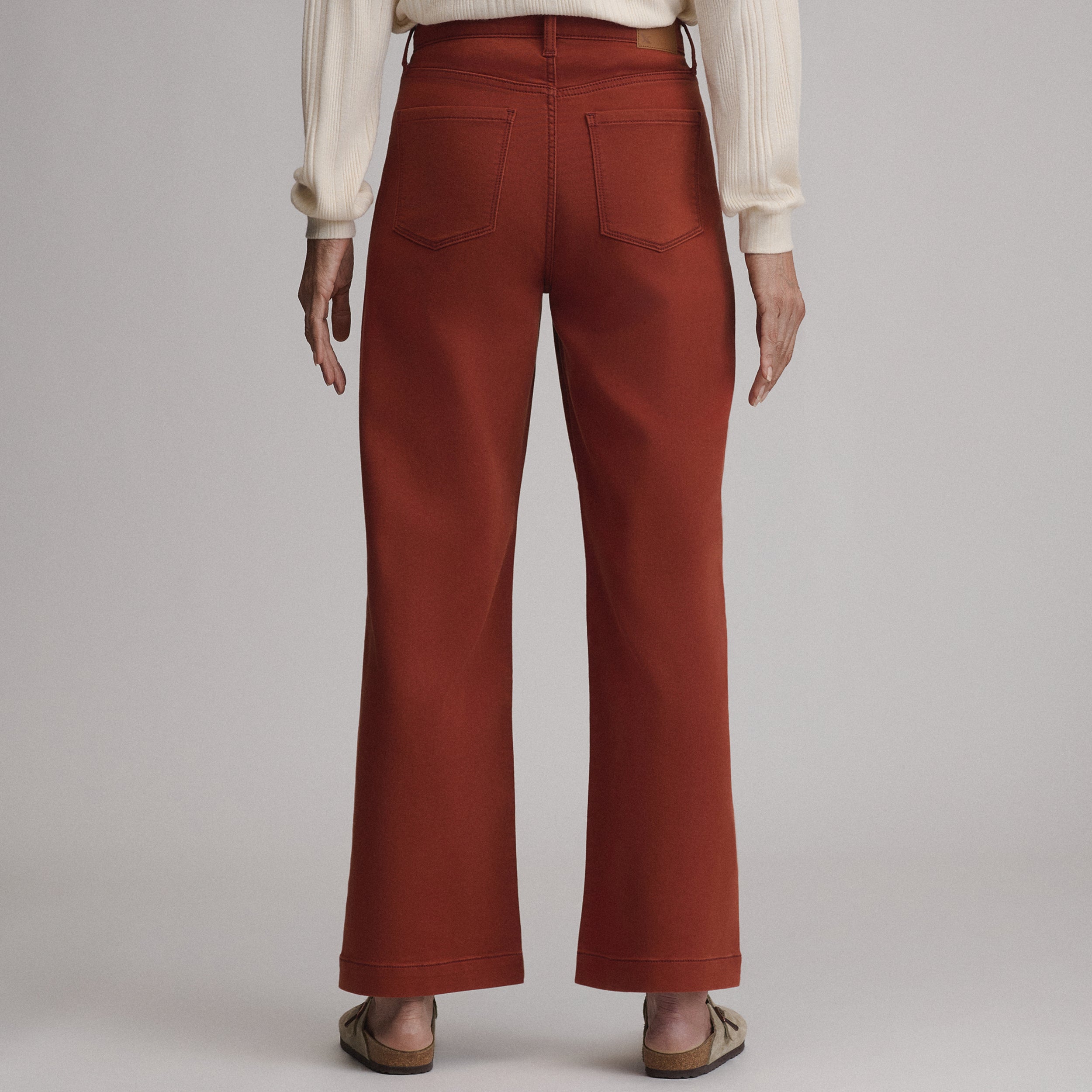 Women's High Waisted Wide-Leg Colored Jean - Image 2