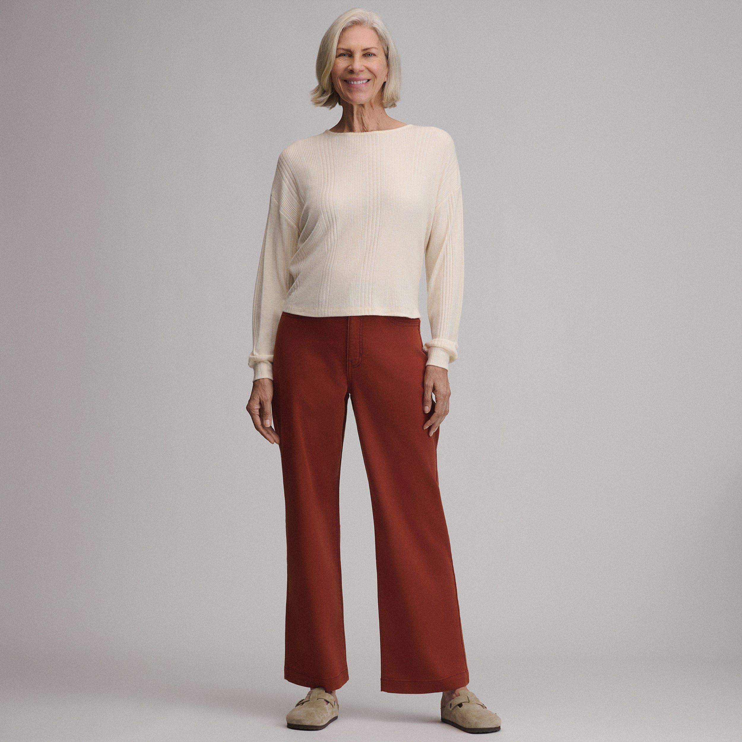 Women's High Waisted Wide-Leg Colored Jean - Image 4