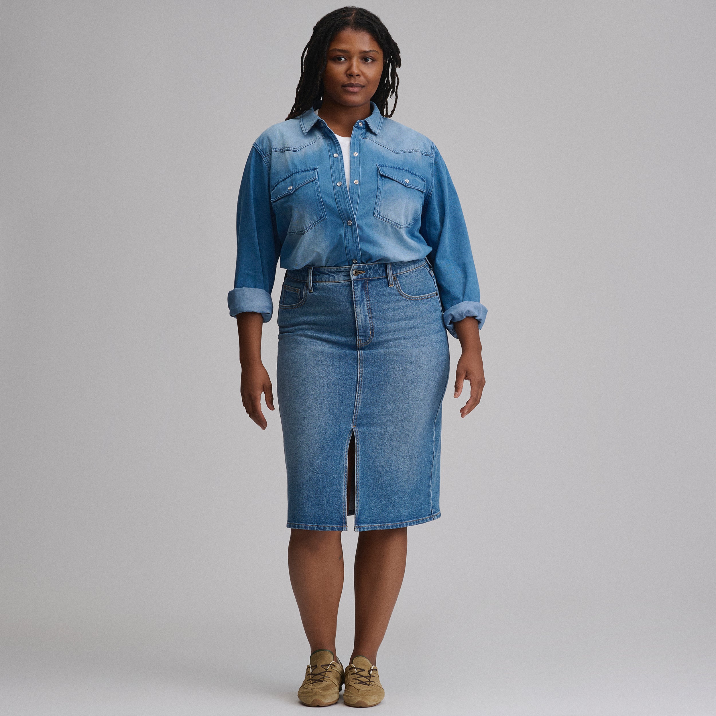 Women's Iconic Denim Skirt - Image 8
