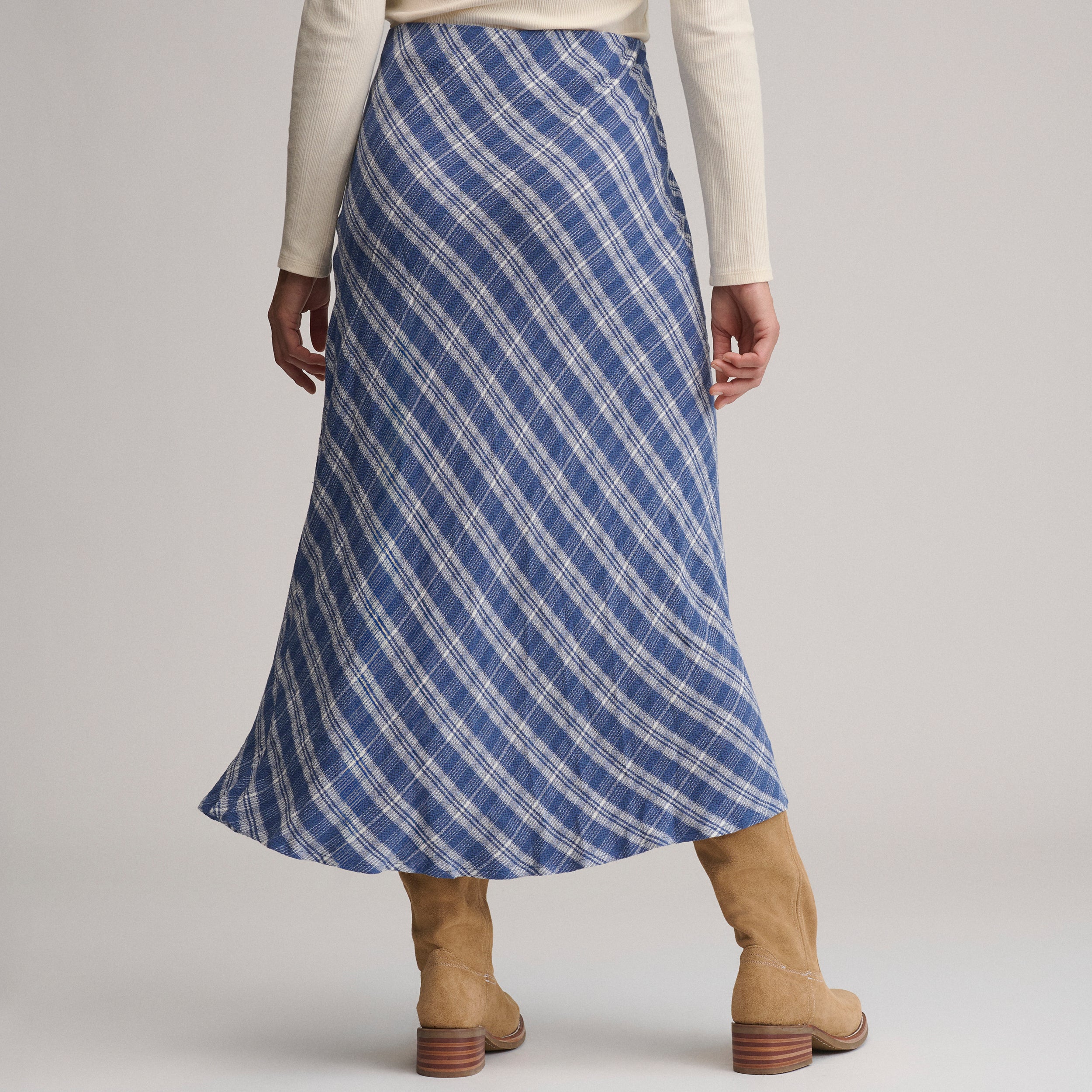Women's Plaid Midi Skirt - Image 2
