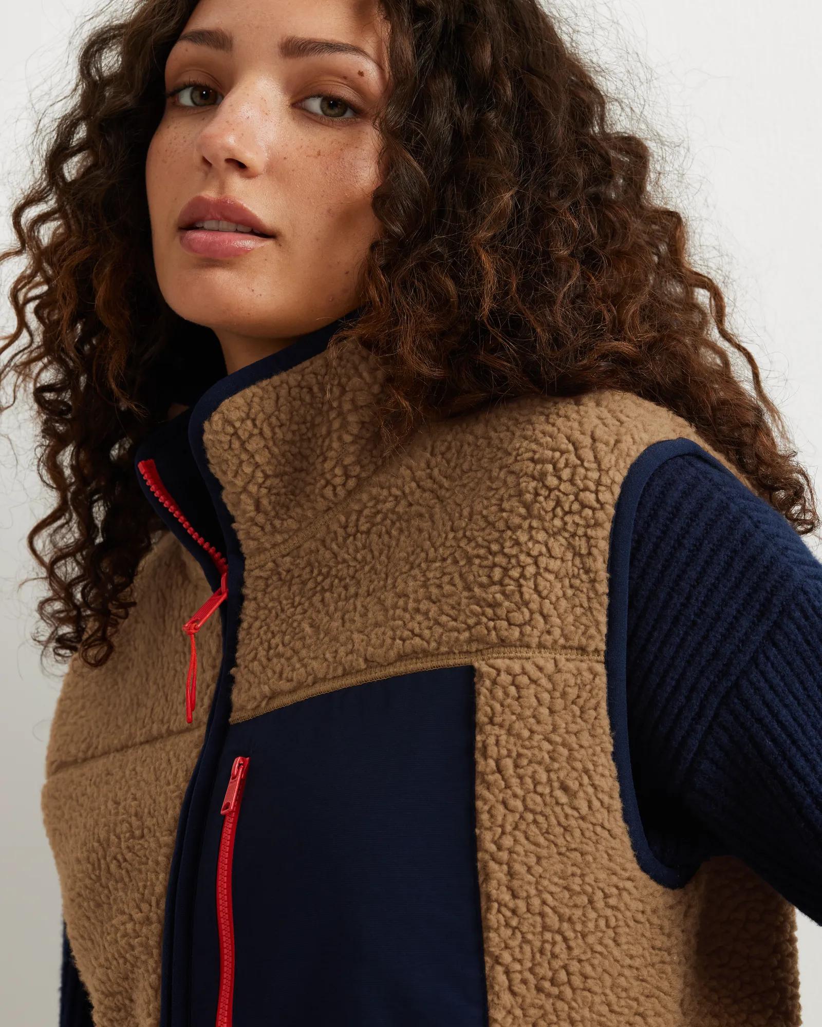 Women's Chilali Faux Shearling Fleece Vest - Image 10