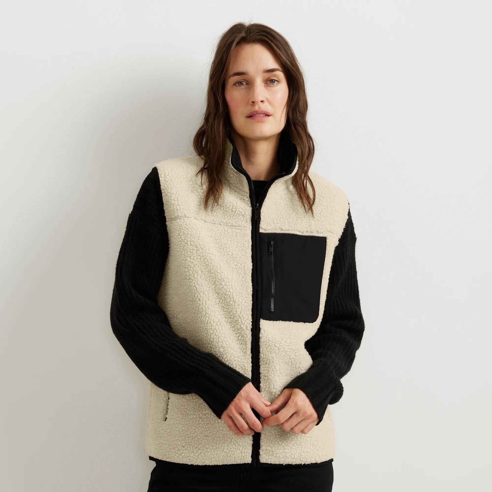 Women's Chilali Faux Shearling Fleece Vest - Image 4