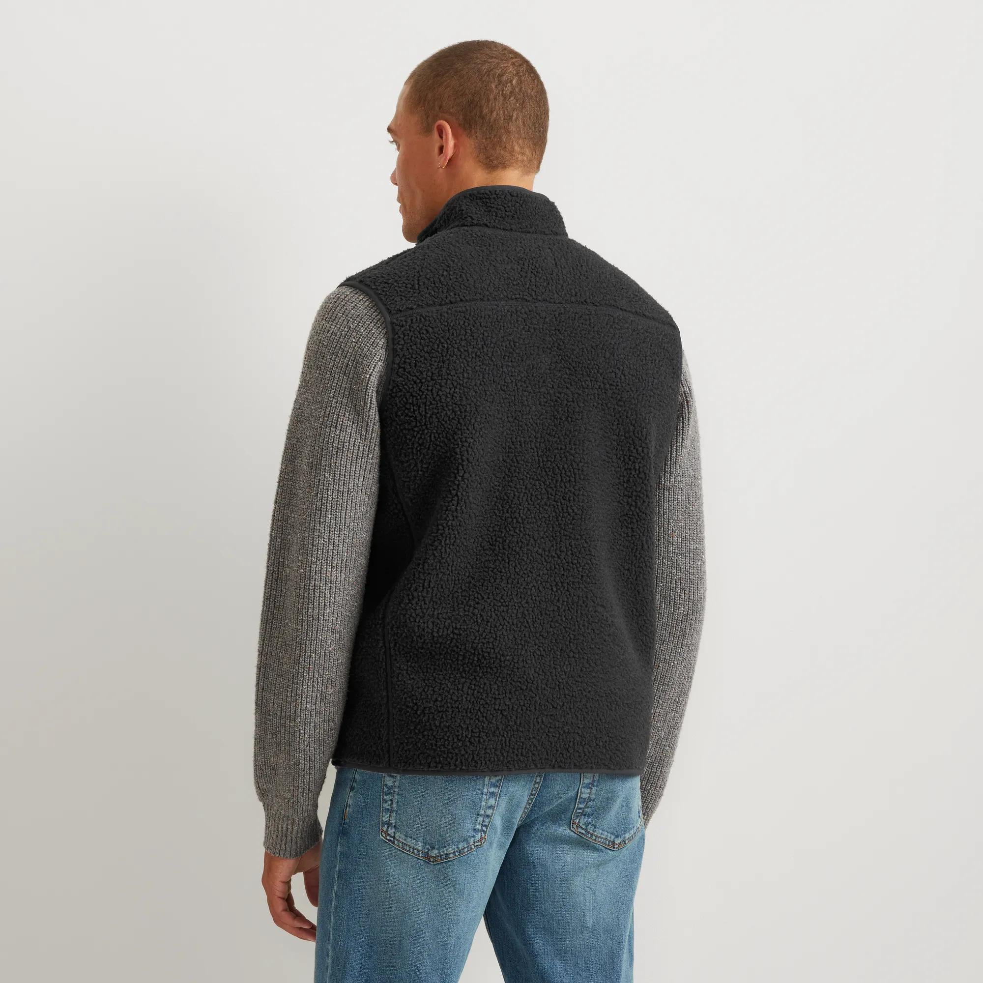 Men's Chilali Faux Shearling Fleece Vest - Image 11
