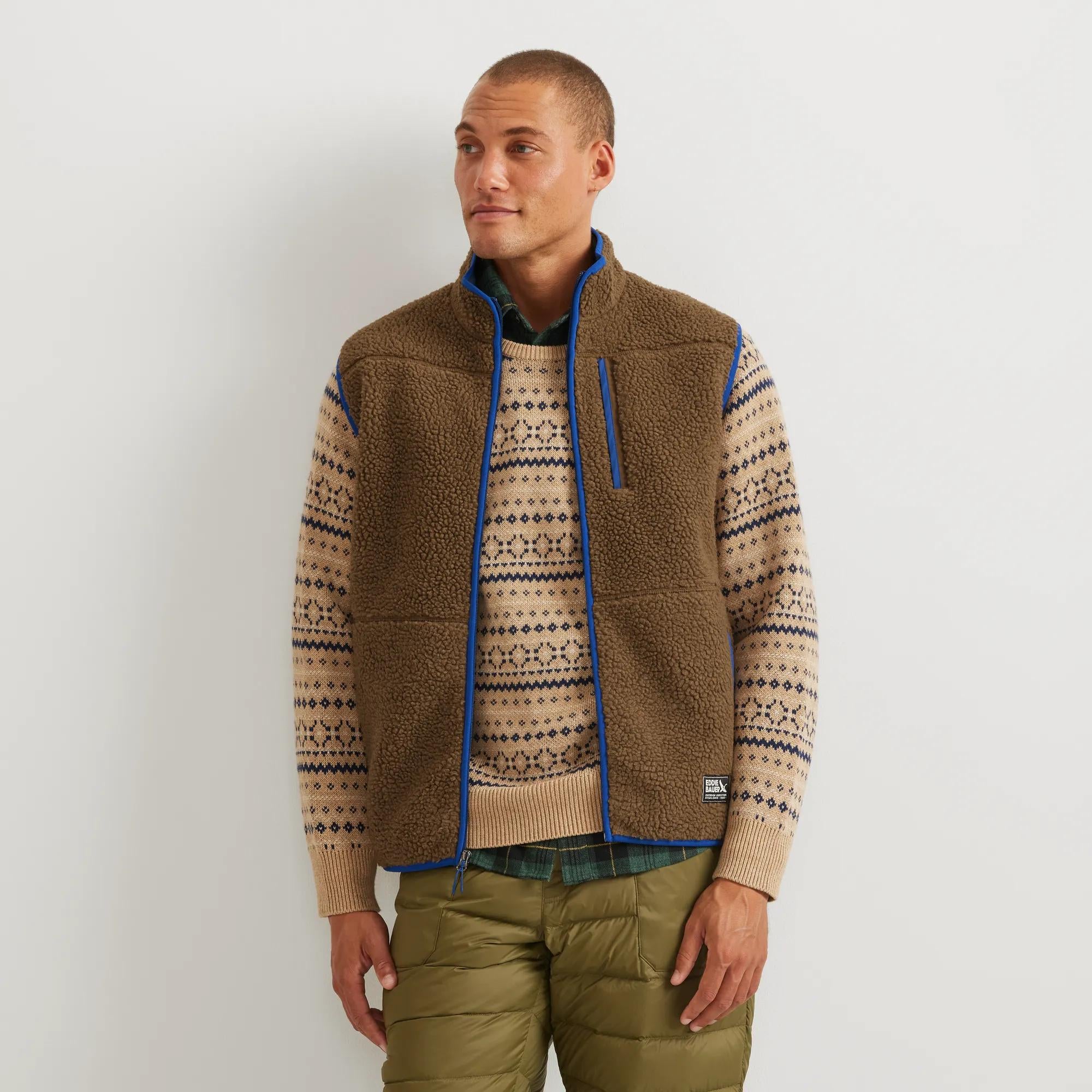 Men's Chilali Faux Shearling Fleece Vest - Image 2