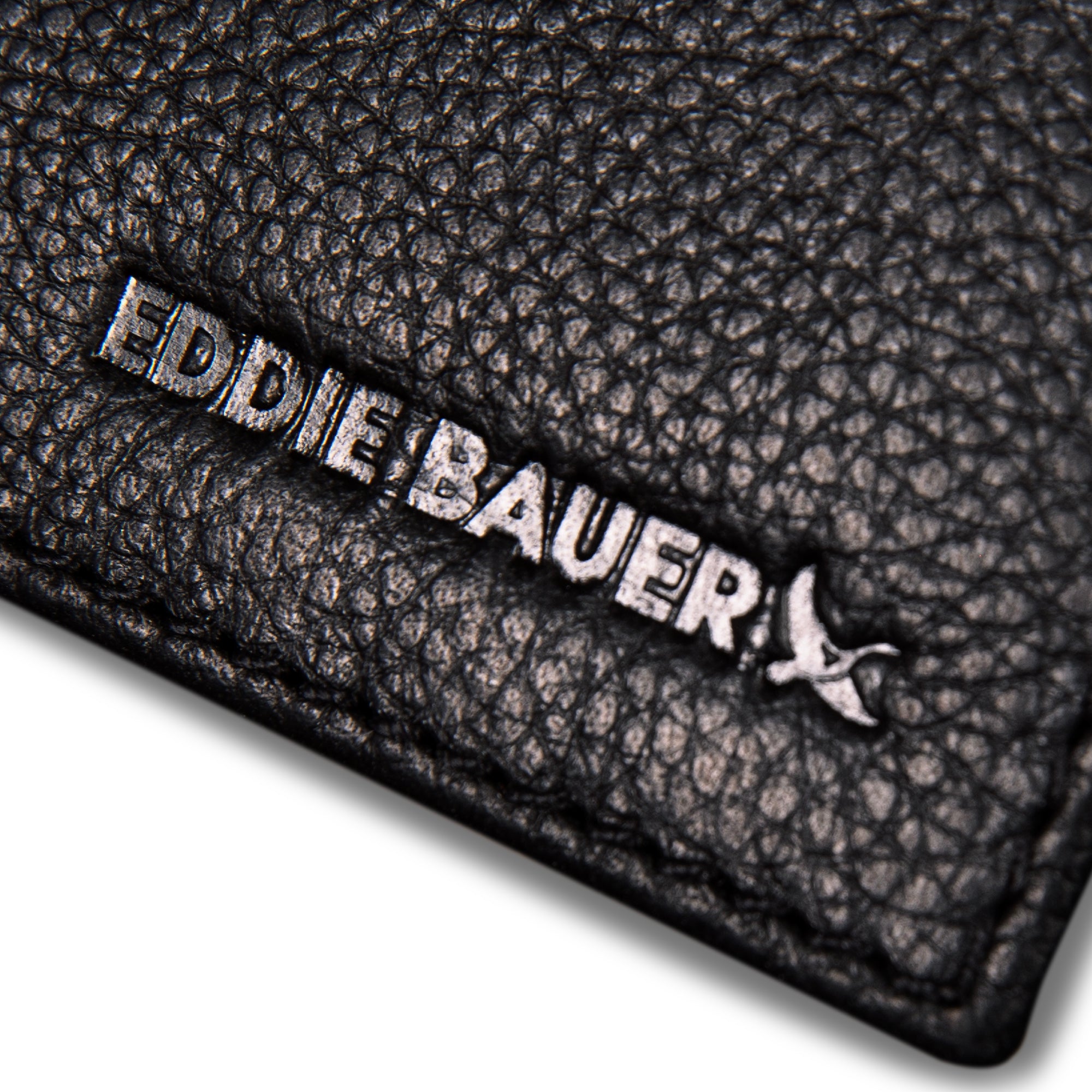 EB Signature Logo Leather Bifold With Money Clip Wallet - Image 7