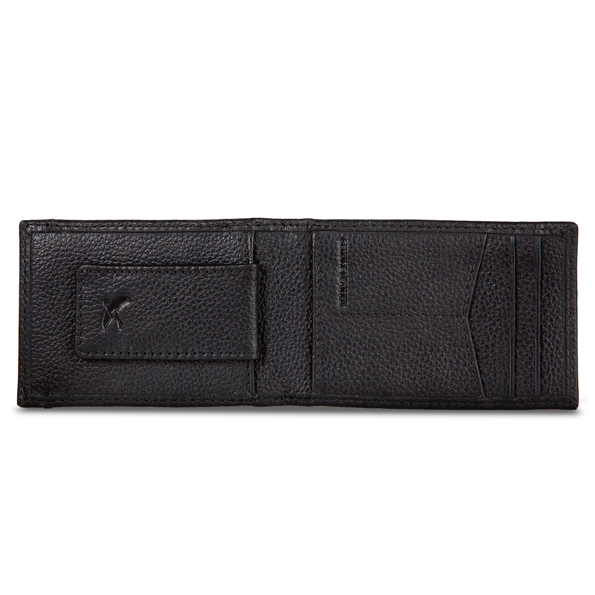 EB Signature Logo Leather Bifold With Money Clip Wallet - Image 9