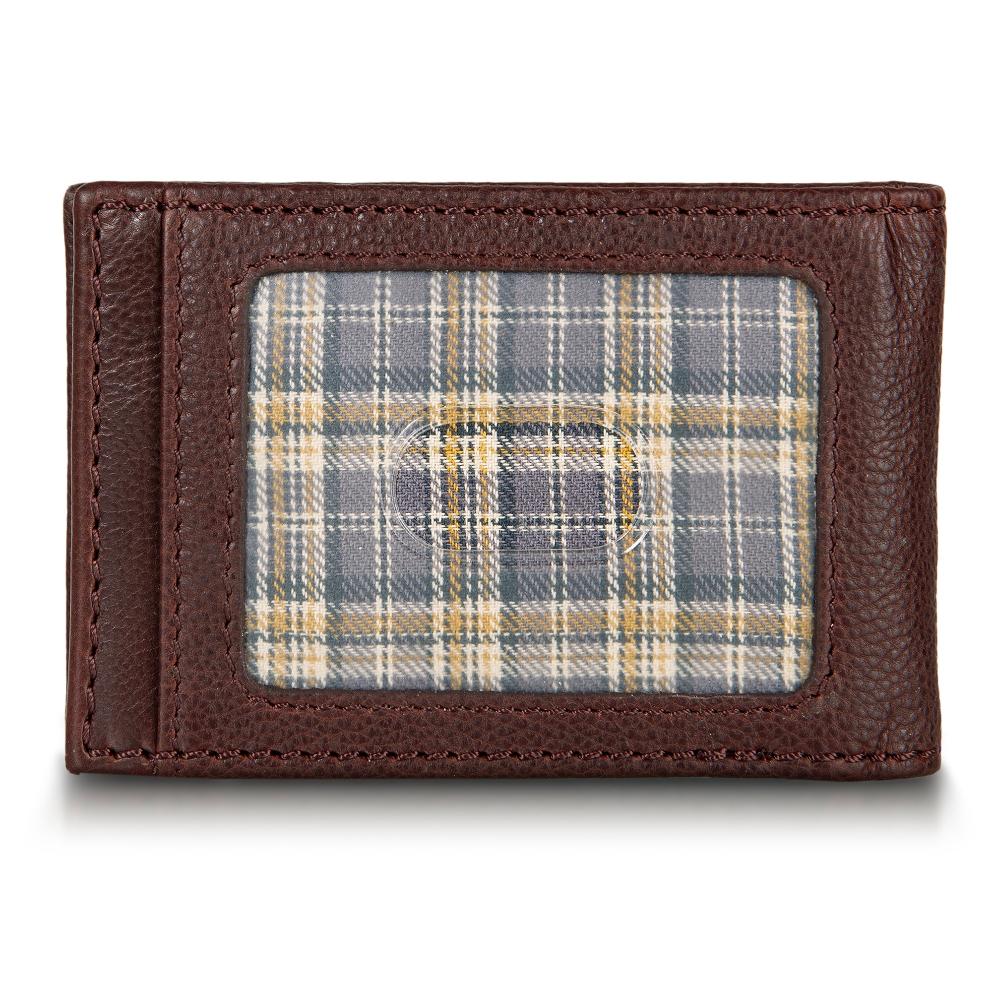 EB Signature Logo Leather Bifold With Money Clip Wallet - Image 5