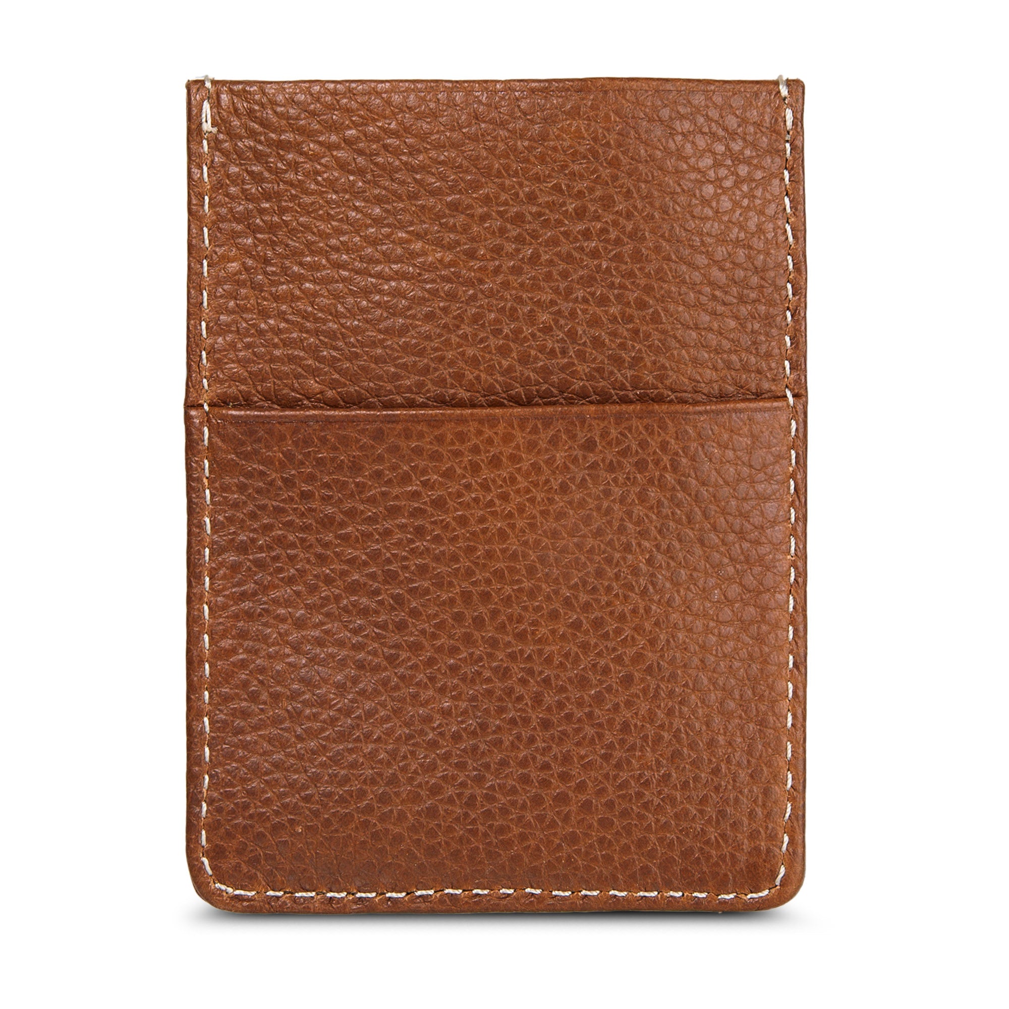 EB Signature Top Stitch Magnetic Leather Card Case - Image 2