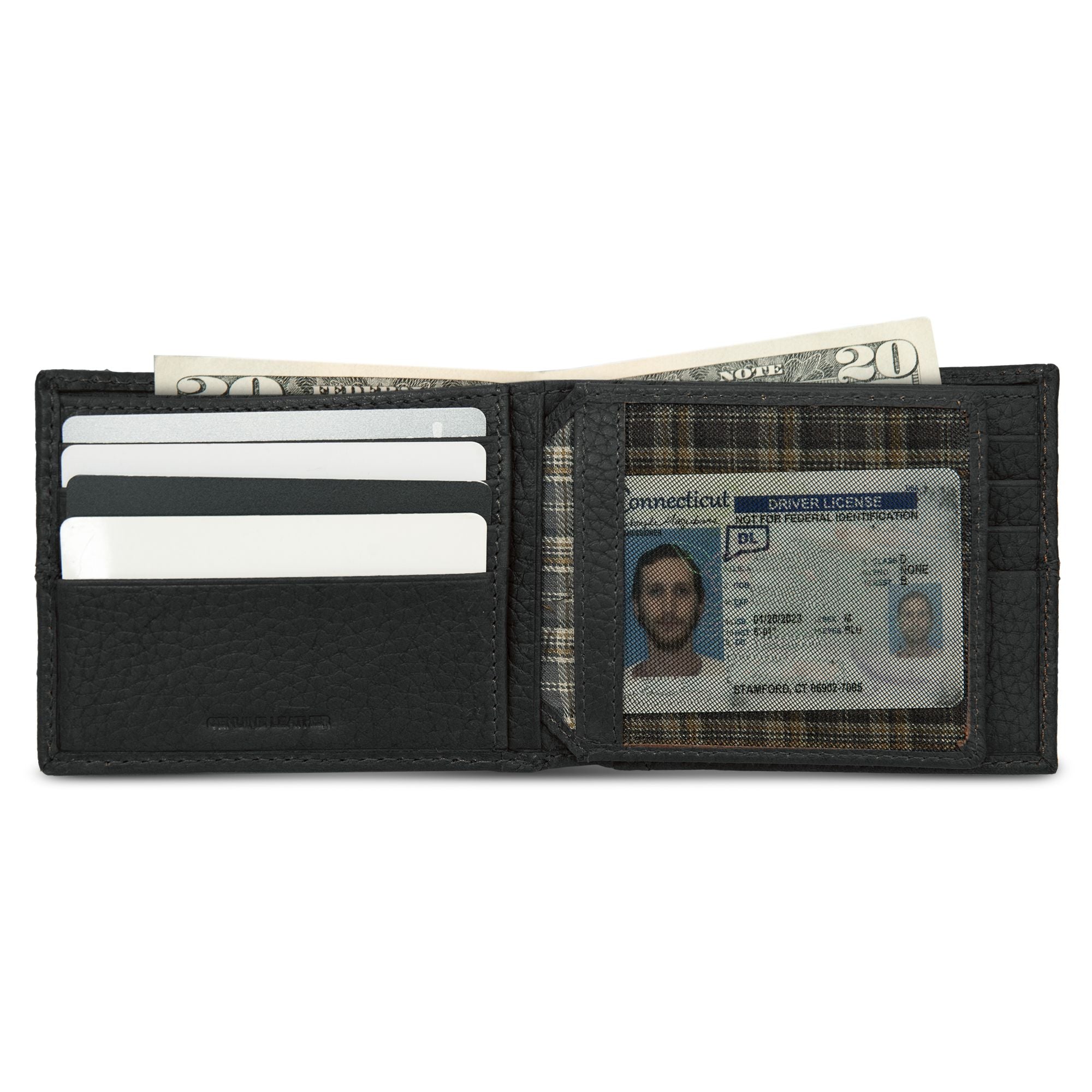 Extra Capacity Rugged Leather Bifold With Flip Id - Image 15