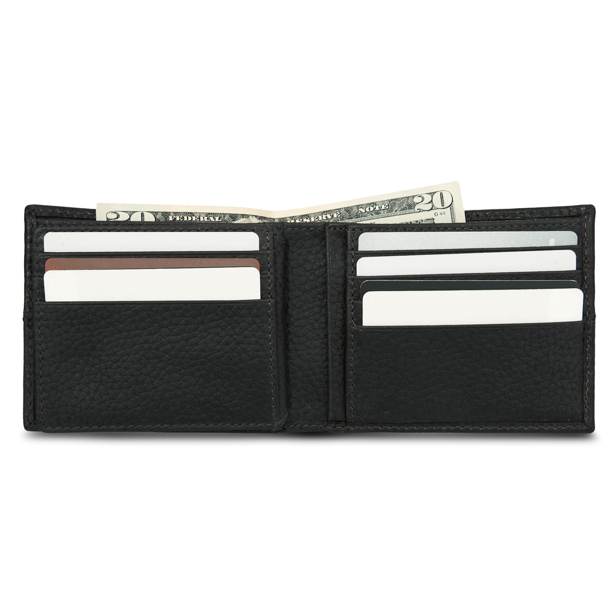 Extra Capacity Rugged Leather Bifold With Flip Id - Image 18