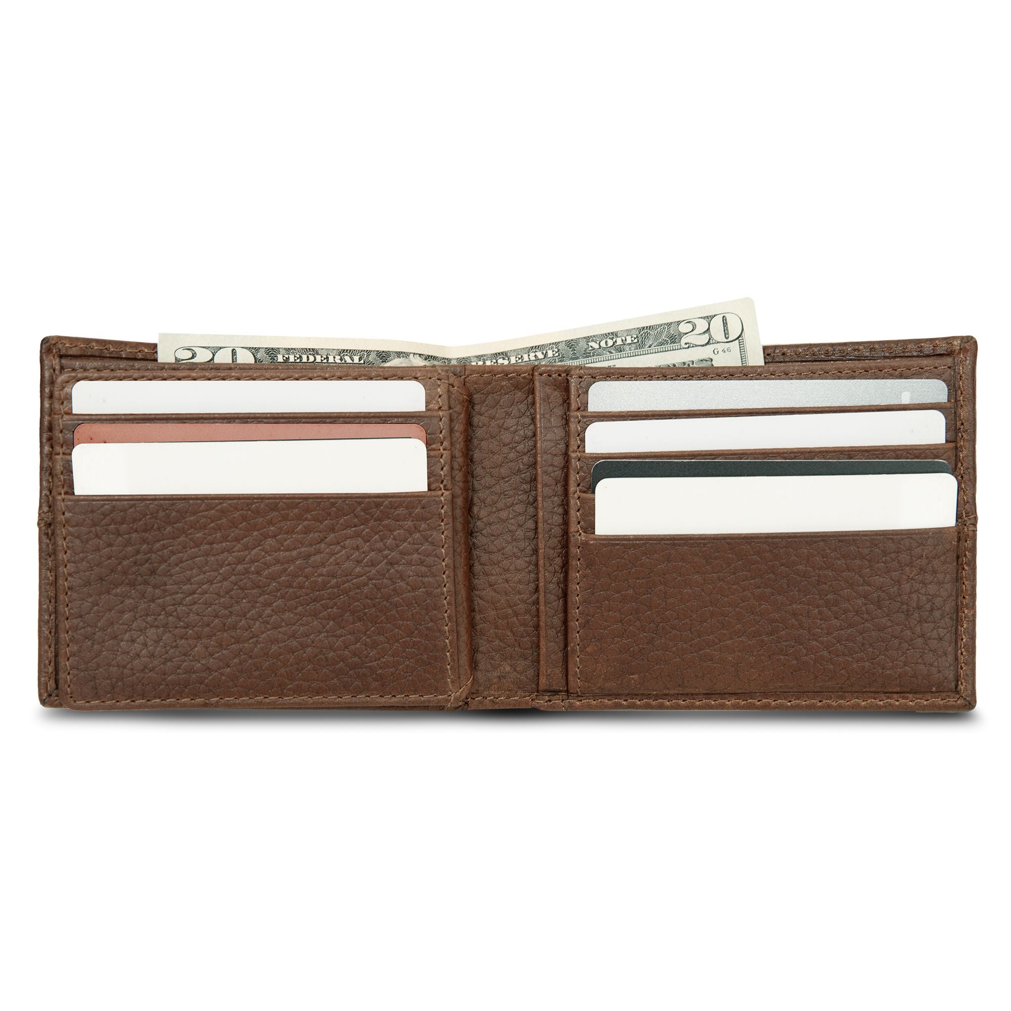 Extra Capacity Rugged Leather Bifold With Flip Id - Image 20